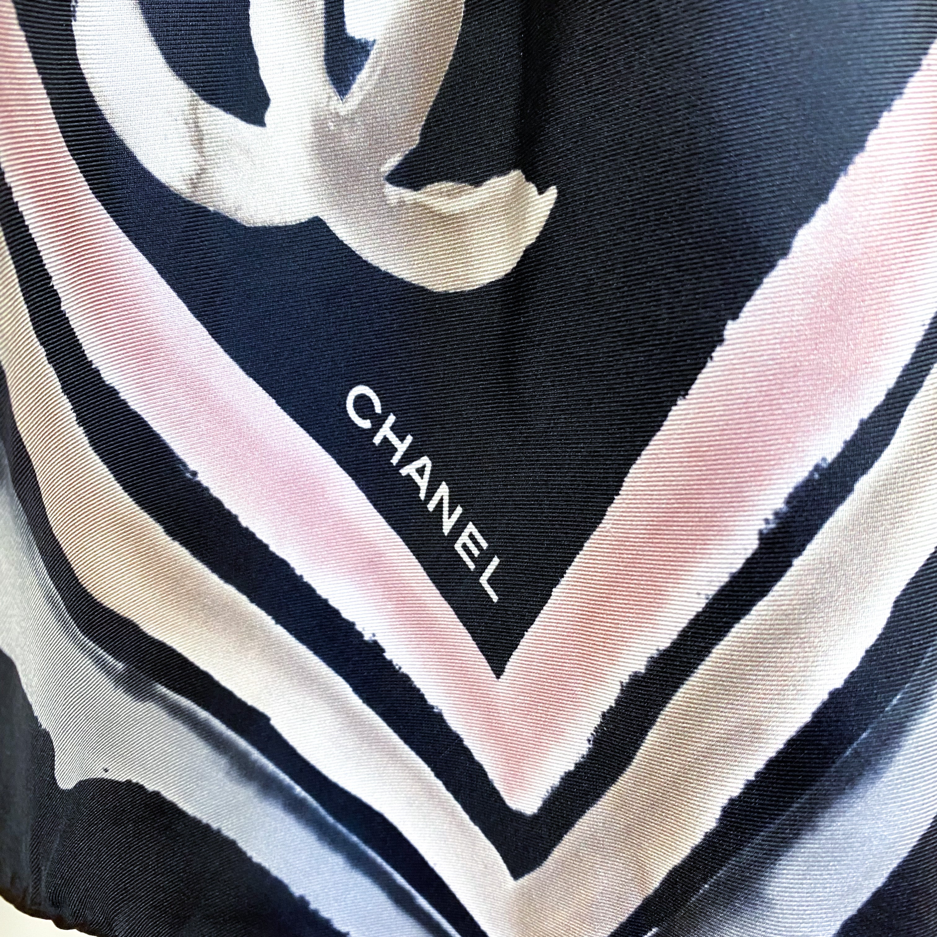 Stunning Chanel Designer Silk Scarf