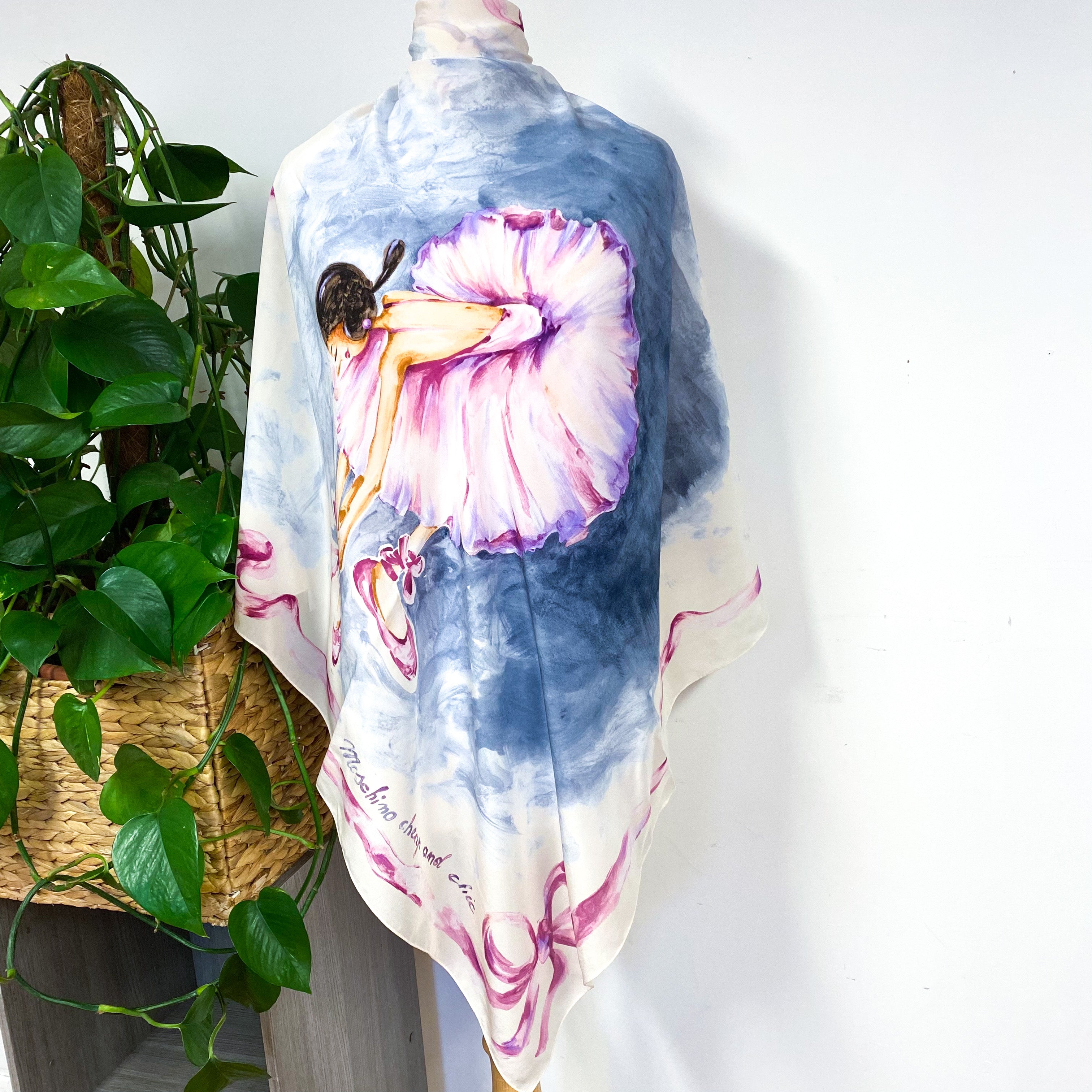 Moschino Designer Crêpe Silk Scarf