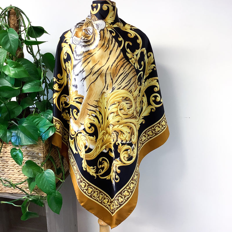 Salvatore Ferragamo Italian Designer Silk Scarf