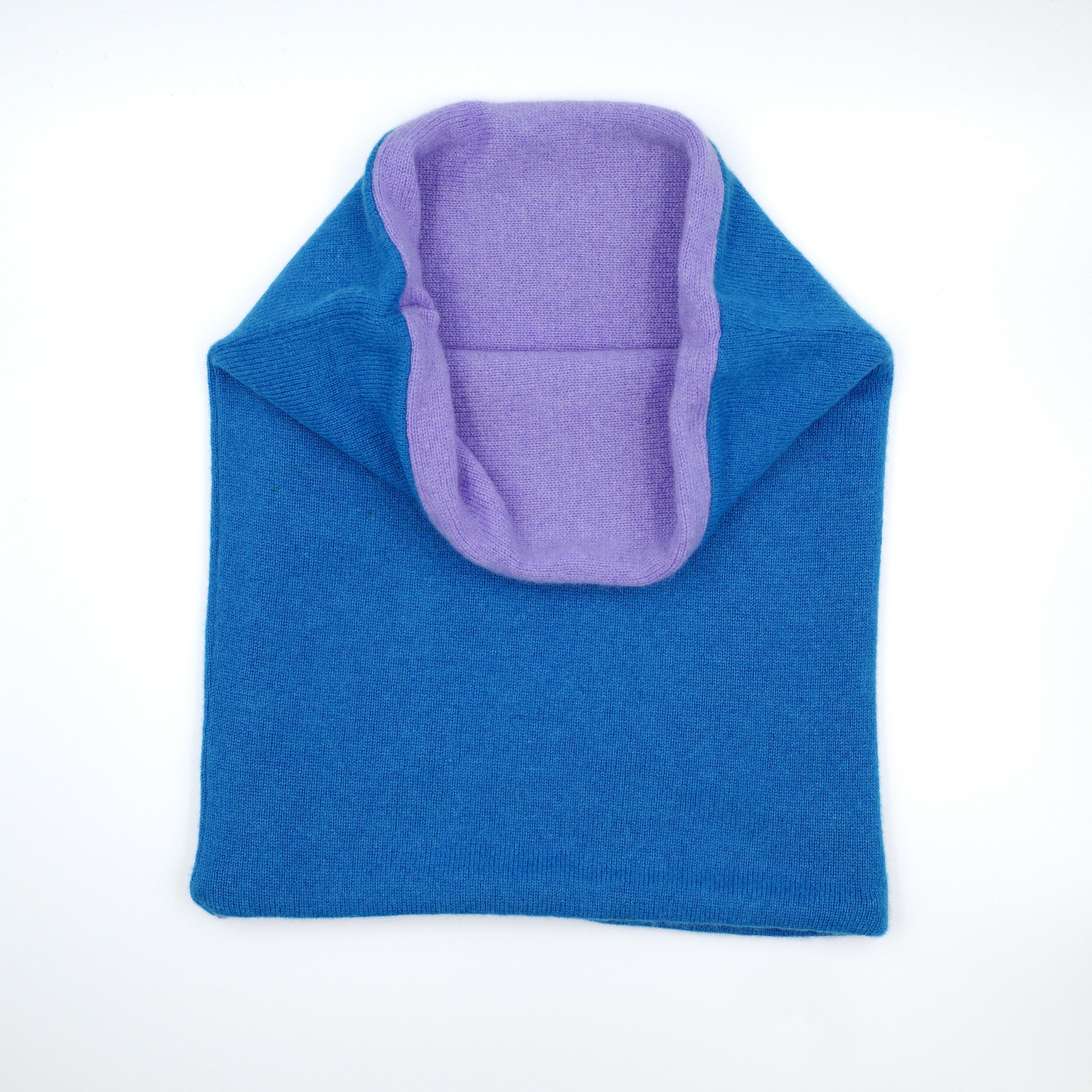 Turquoise Blue and Lilac Luxury Double Layered Snood