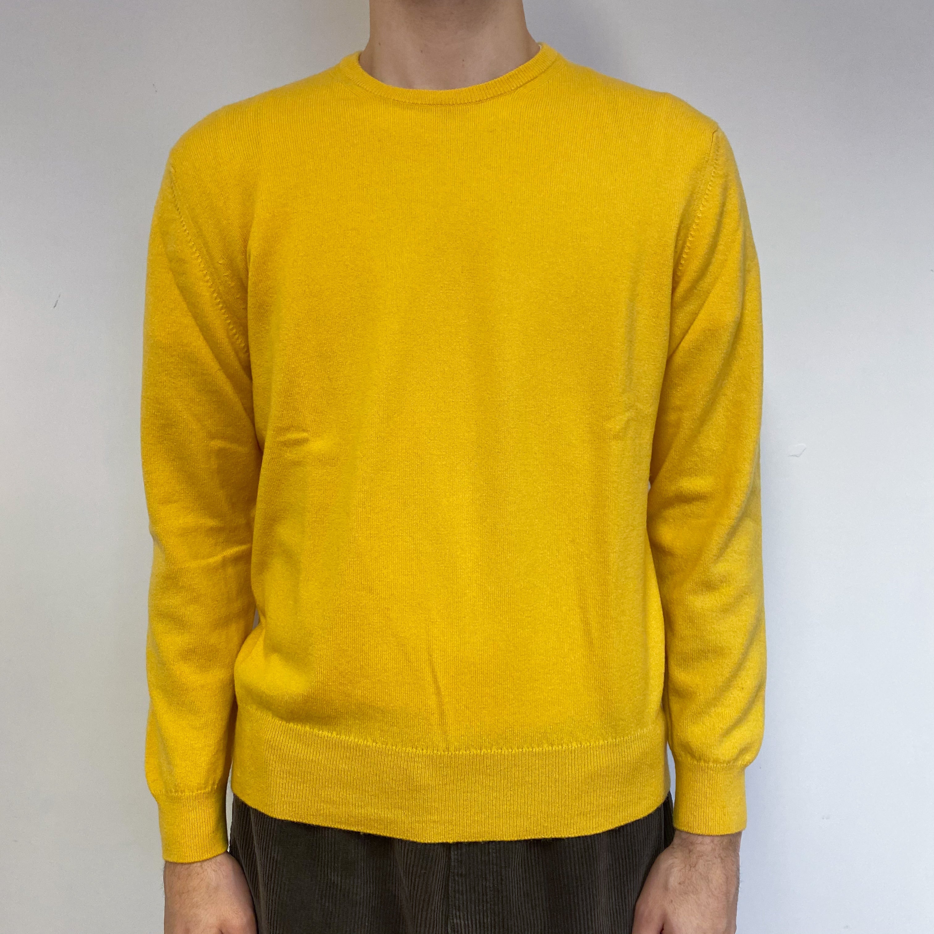 Men’s Brand New Scottish Sunset Yellow Crew Neck Jumper