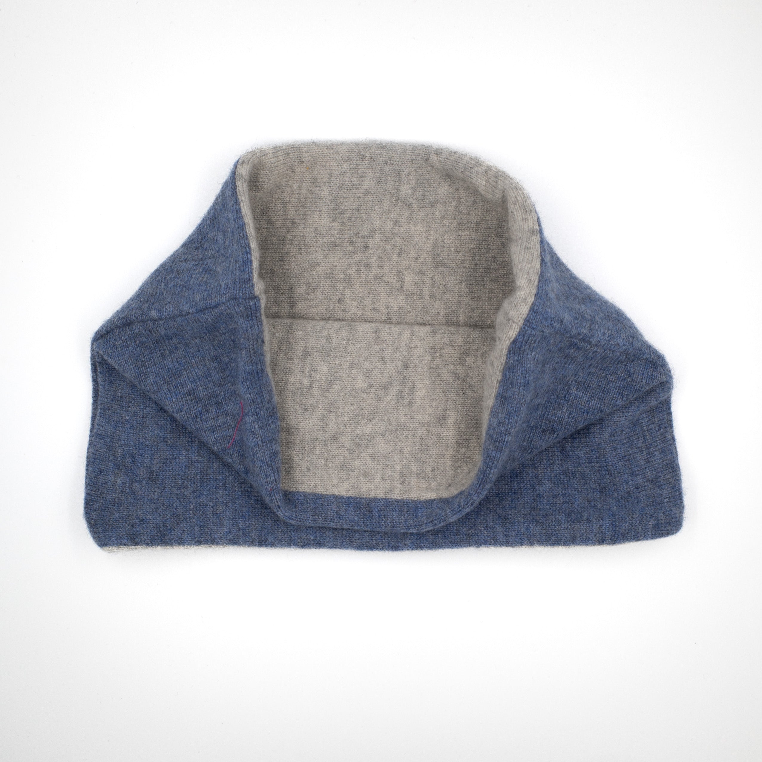 Men’s Pale Grey and Denim Blue Neck Warmer