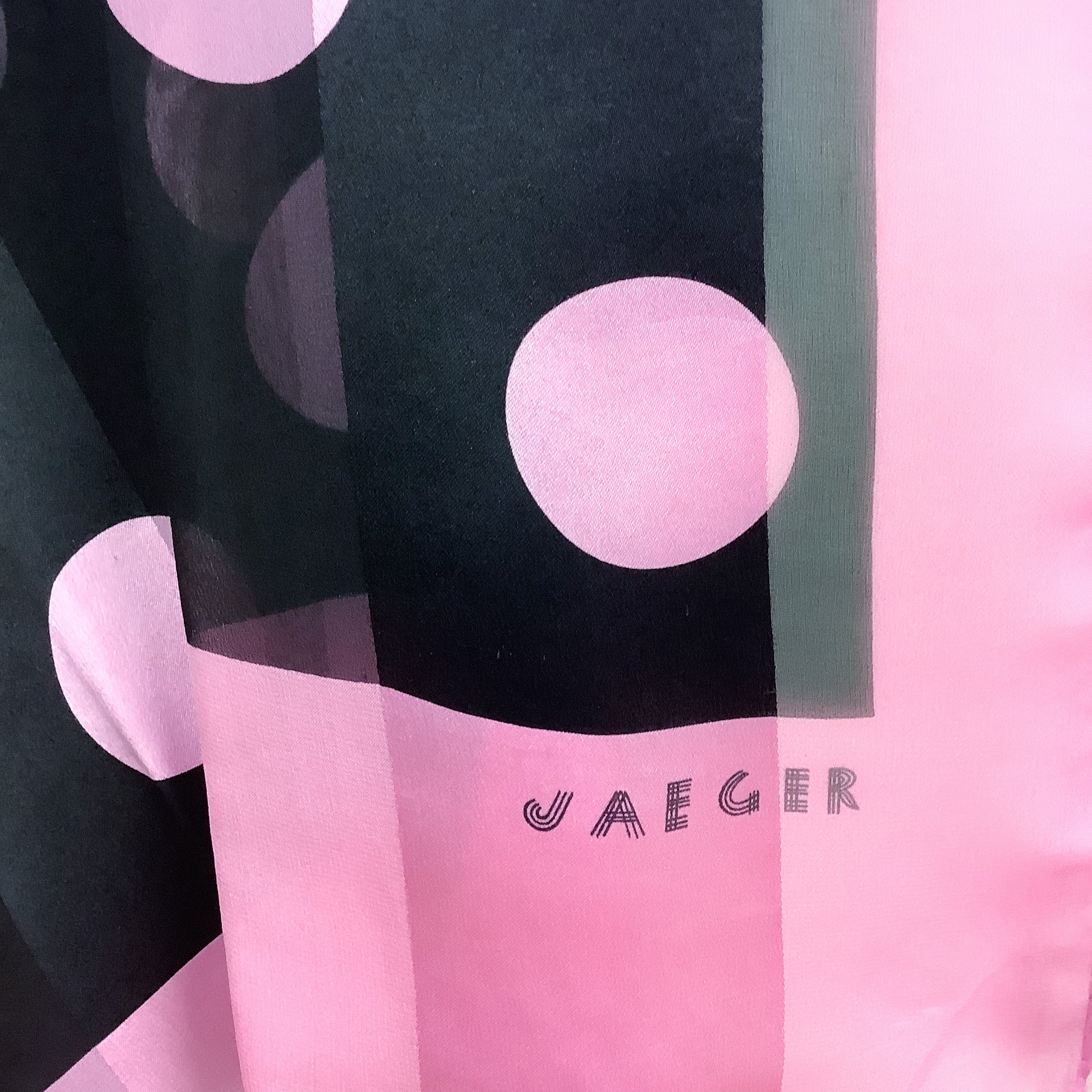 Jaeger Spotty Long Silk Scarf