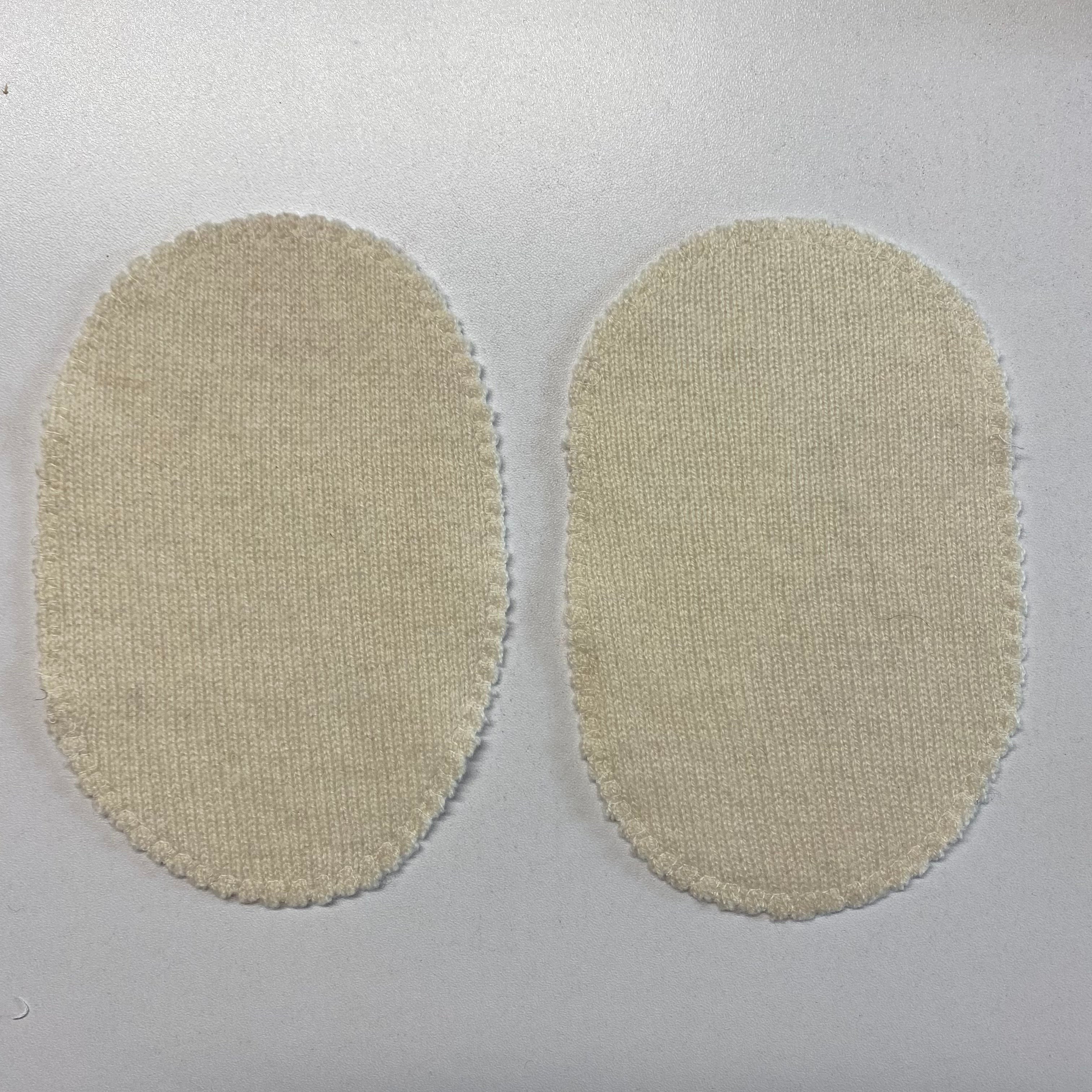 Large Cream Elbow Patches
