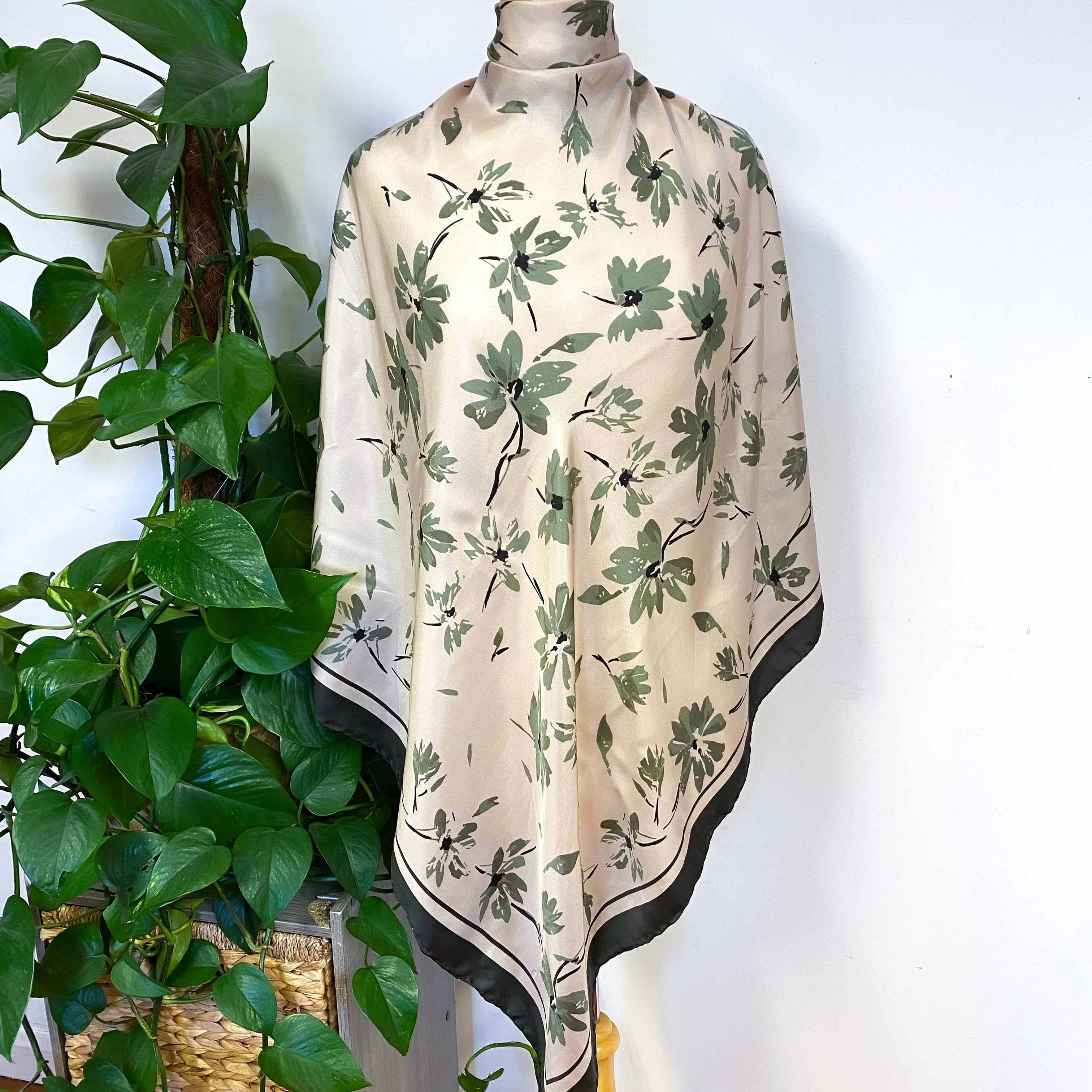 Beckford Floral Vintage Silk Scarf