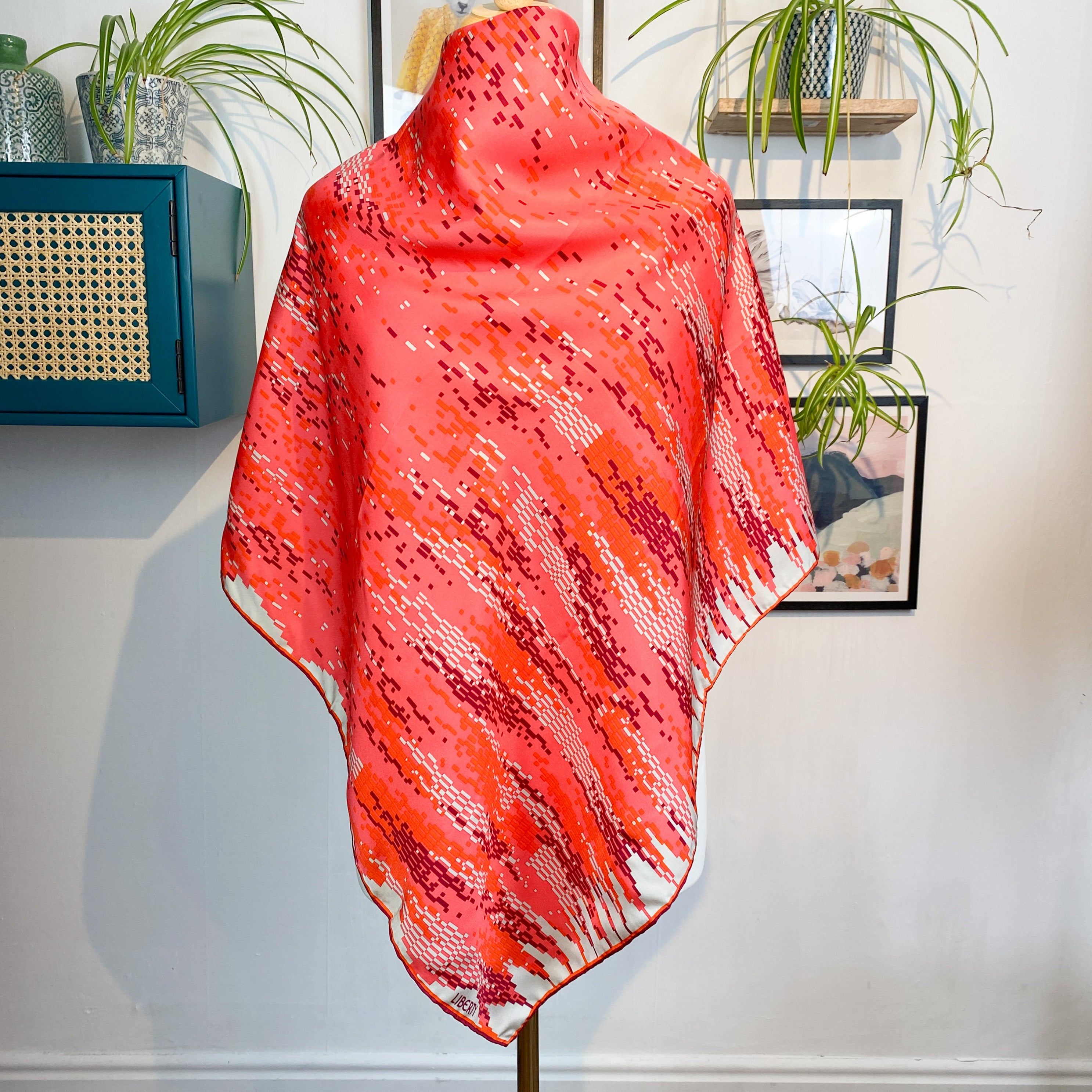 Liberty Abstract Designer Silk Scarf