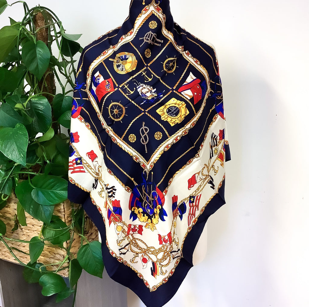 Brand New Italian Flag Design Silk Scarf