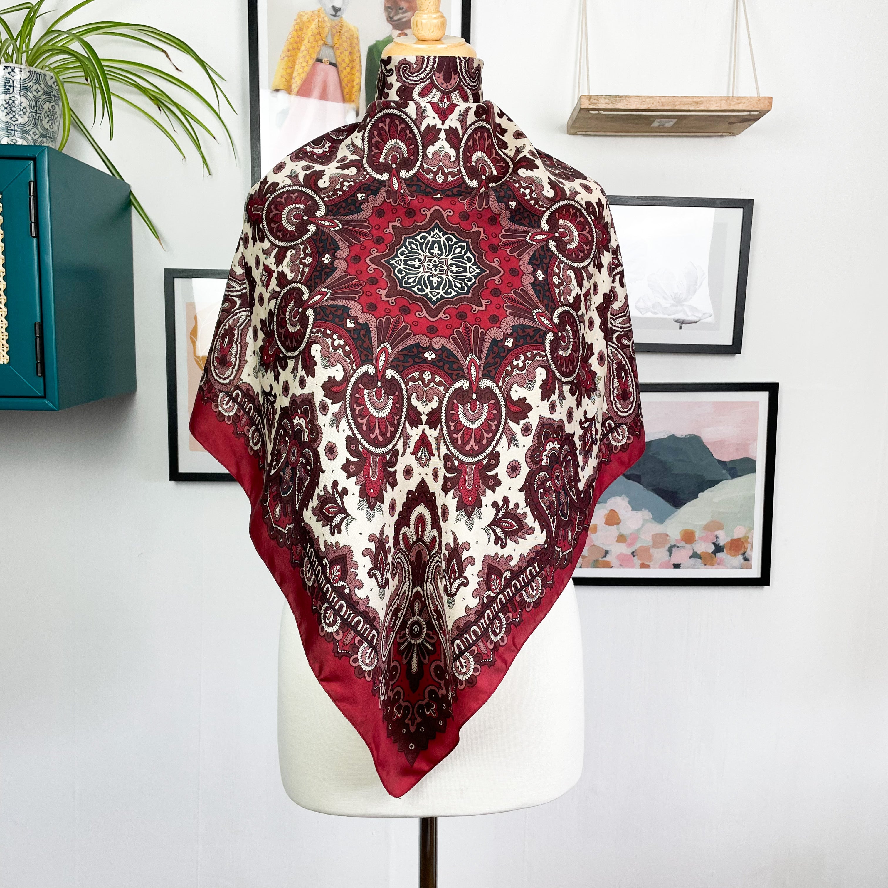 1970s Small Liberty Vintage Silk Scarf