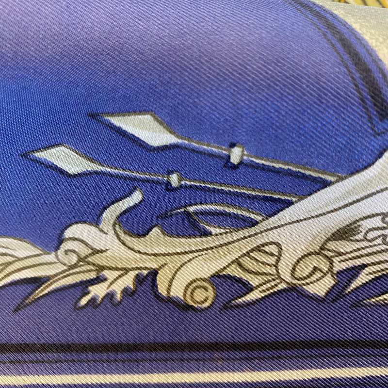 Boxed Hermes La Tenue de Venerie 1964 Designer Silk Scarf
