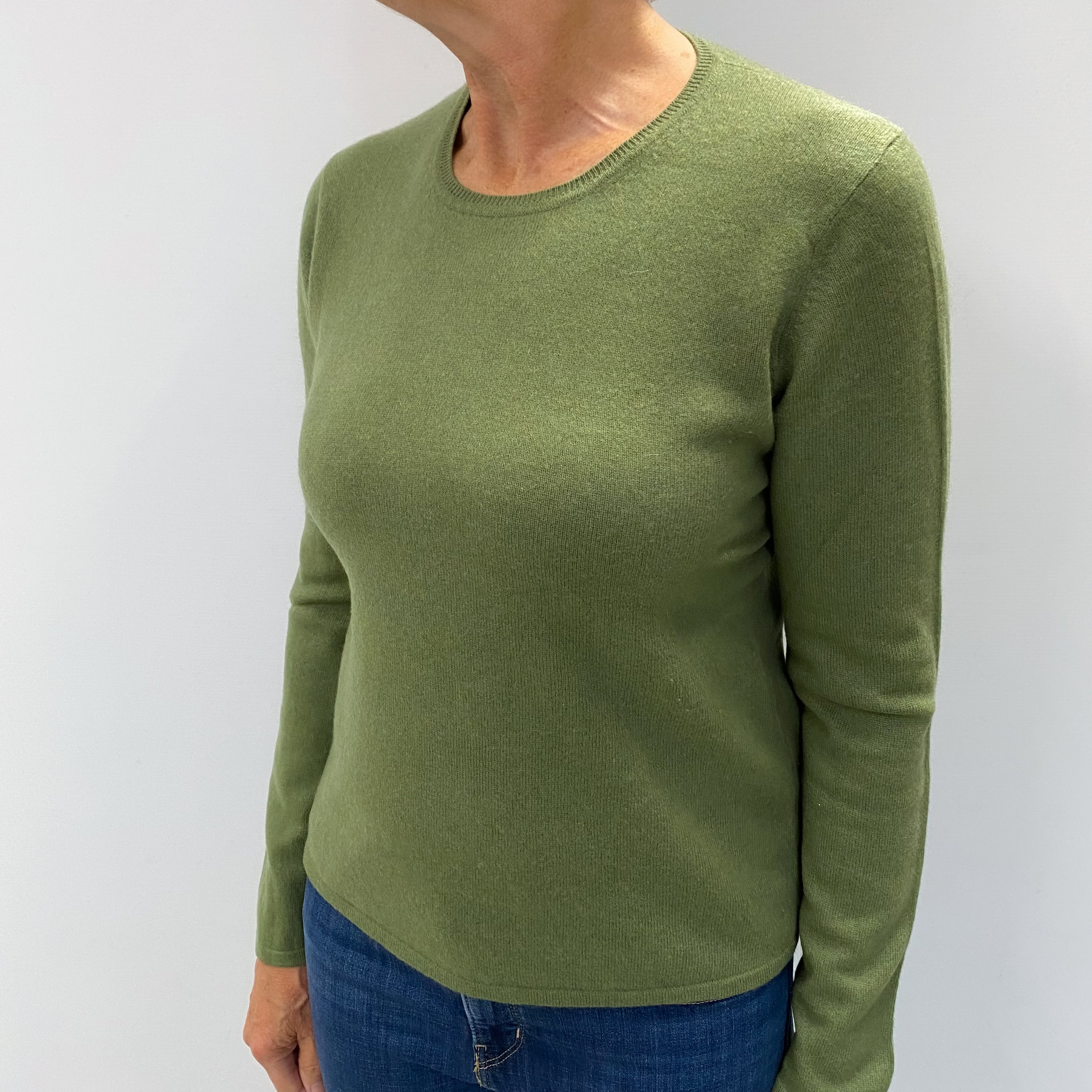 Green Green Cashmere Crew Neck Jumper Medium