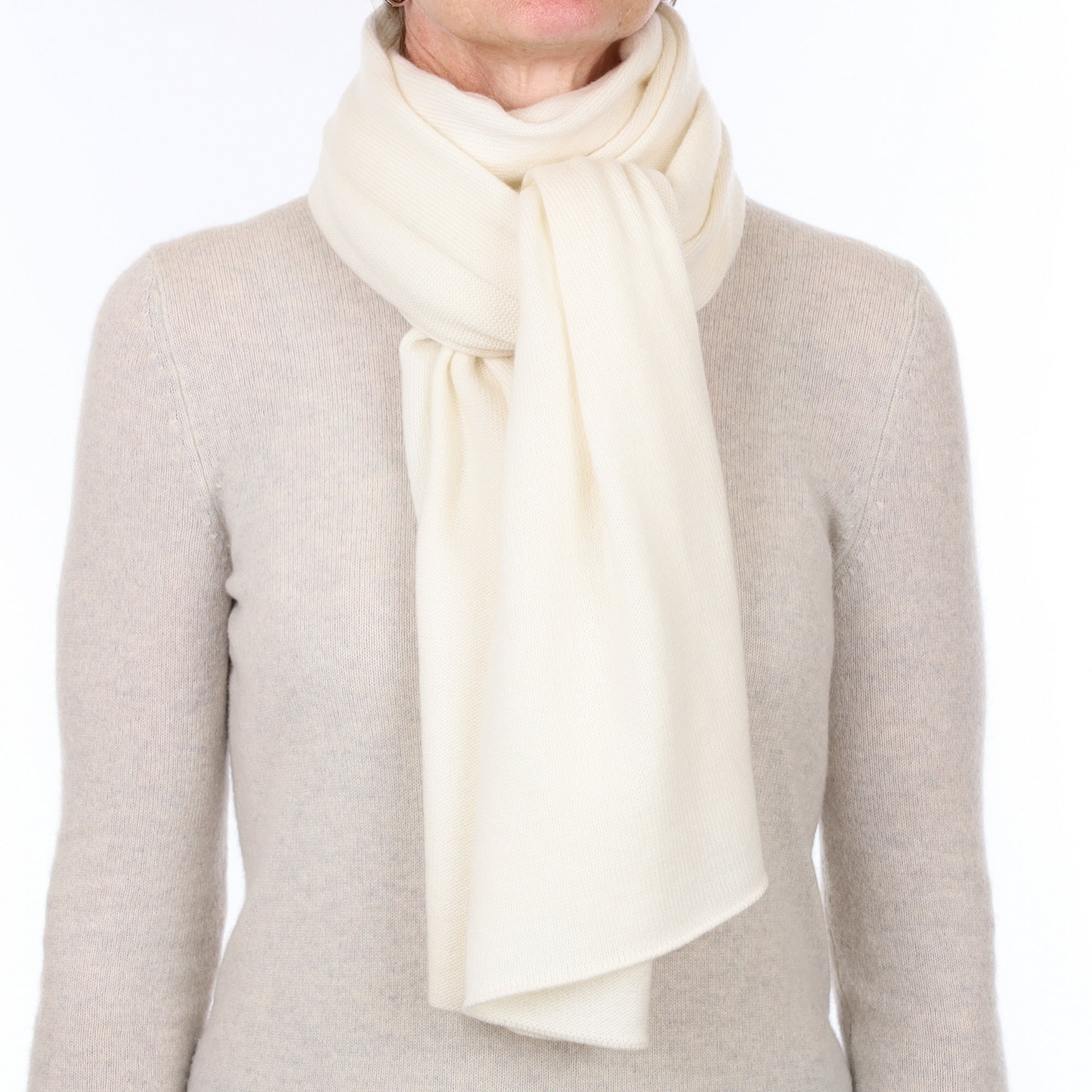 Brand New Scottish Chalk Cashmere Wrap
