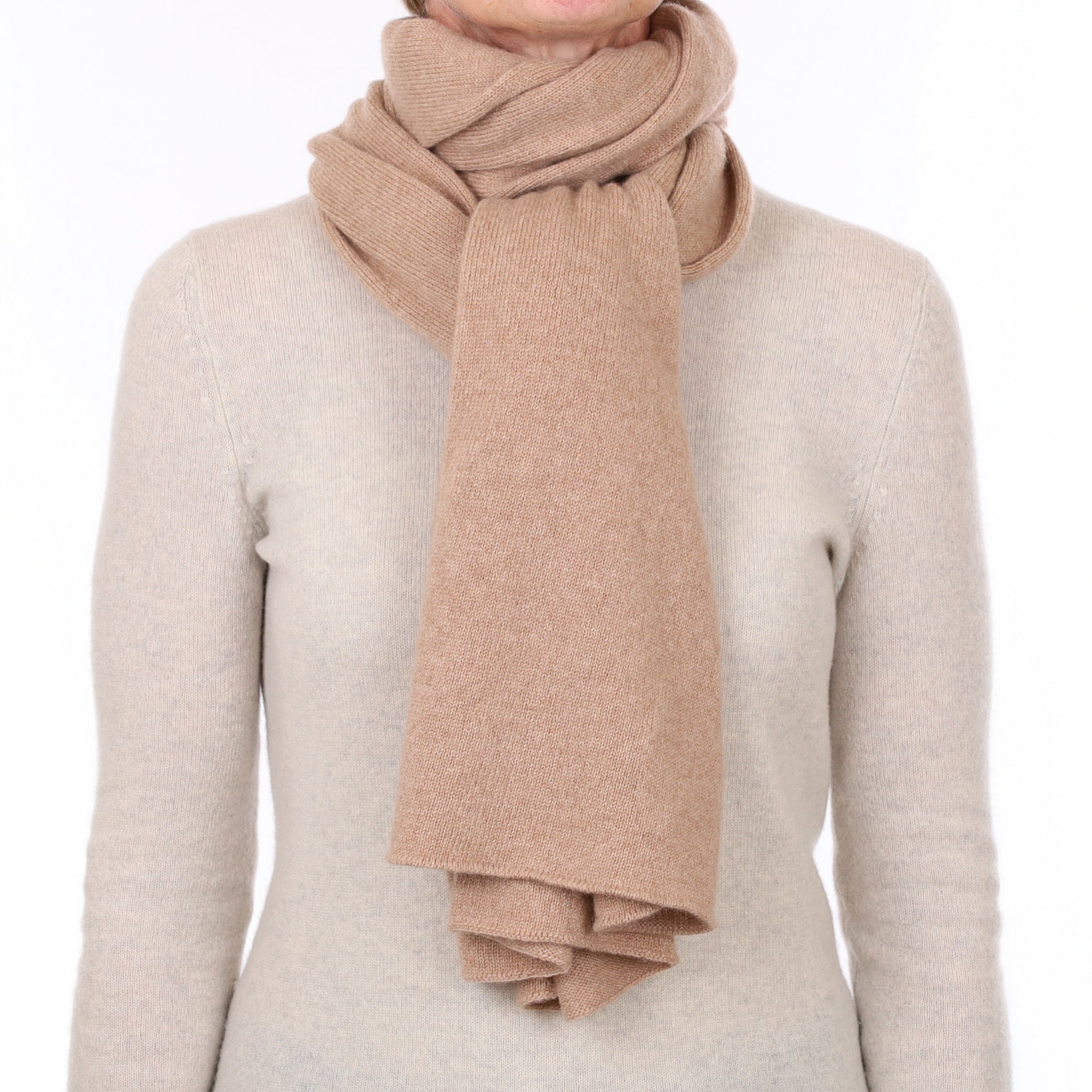 Brand New Scottish Caramel Brown  Cashmere Wrap