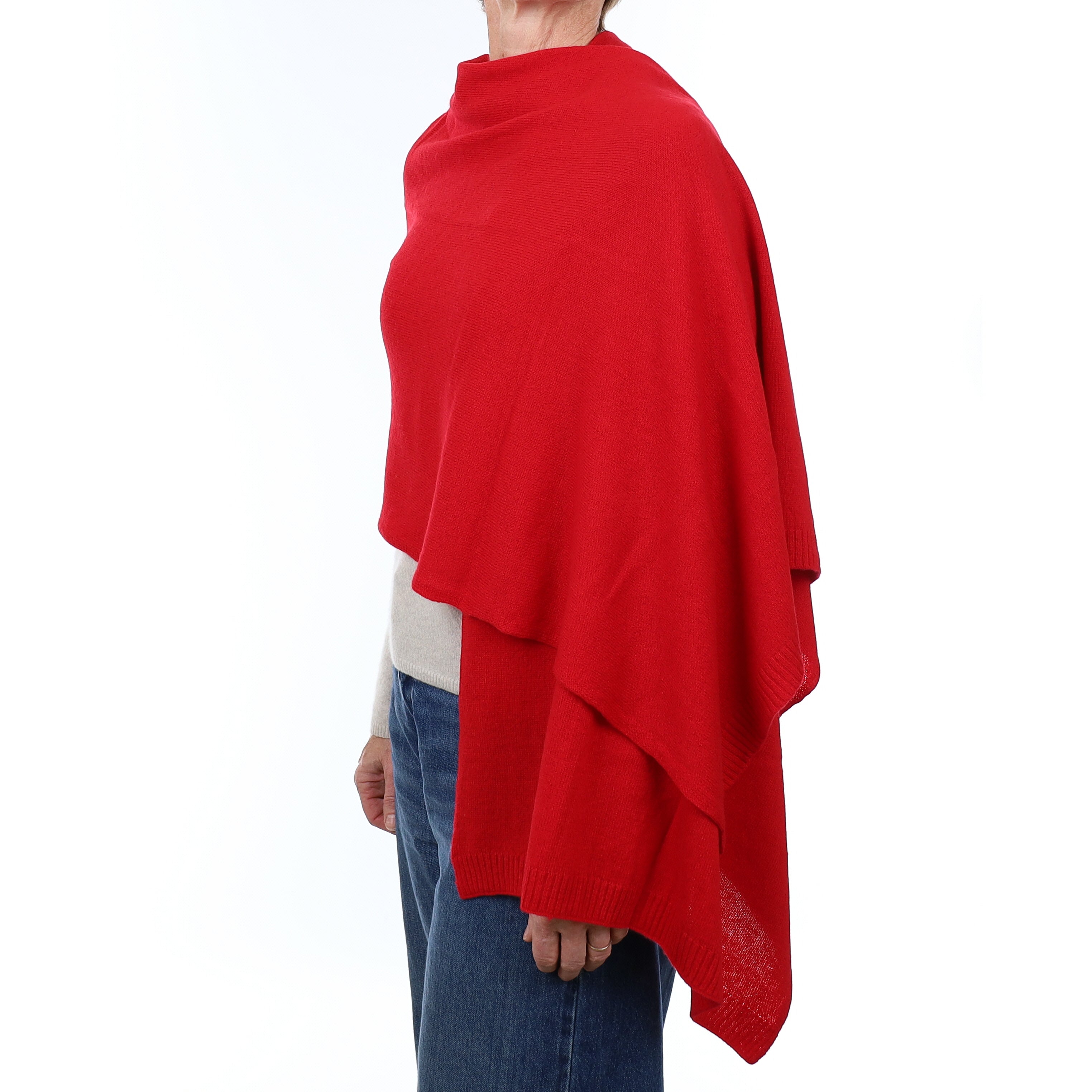 Brand New Post Box Red Recycled Cashmere Wrap