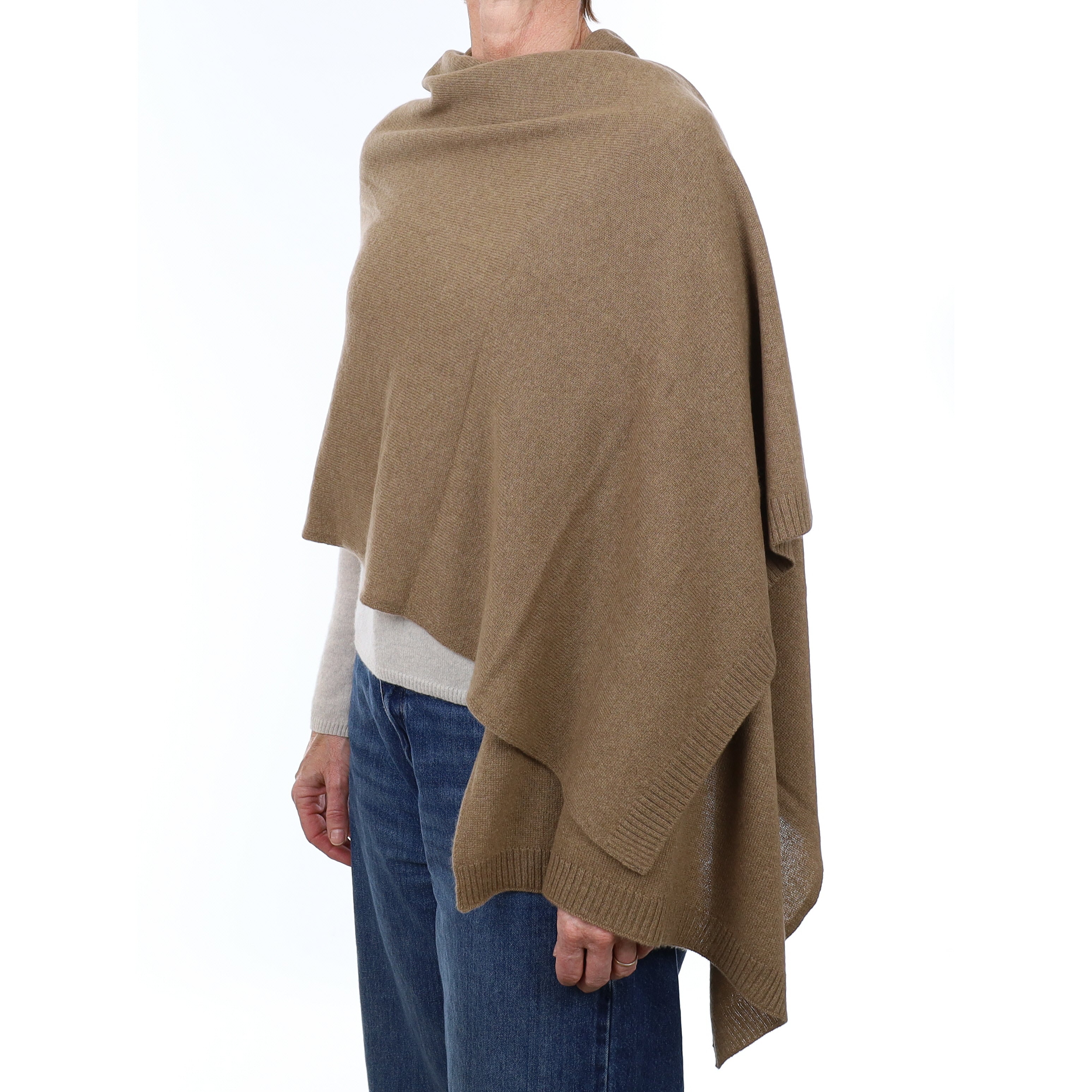 Brand New Latte Recycled Cashmere Wrap