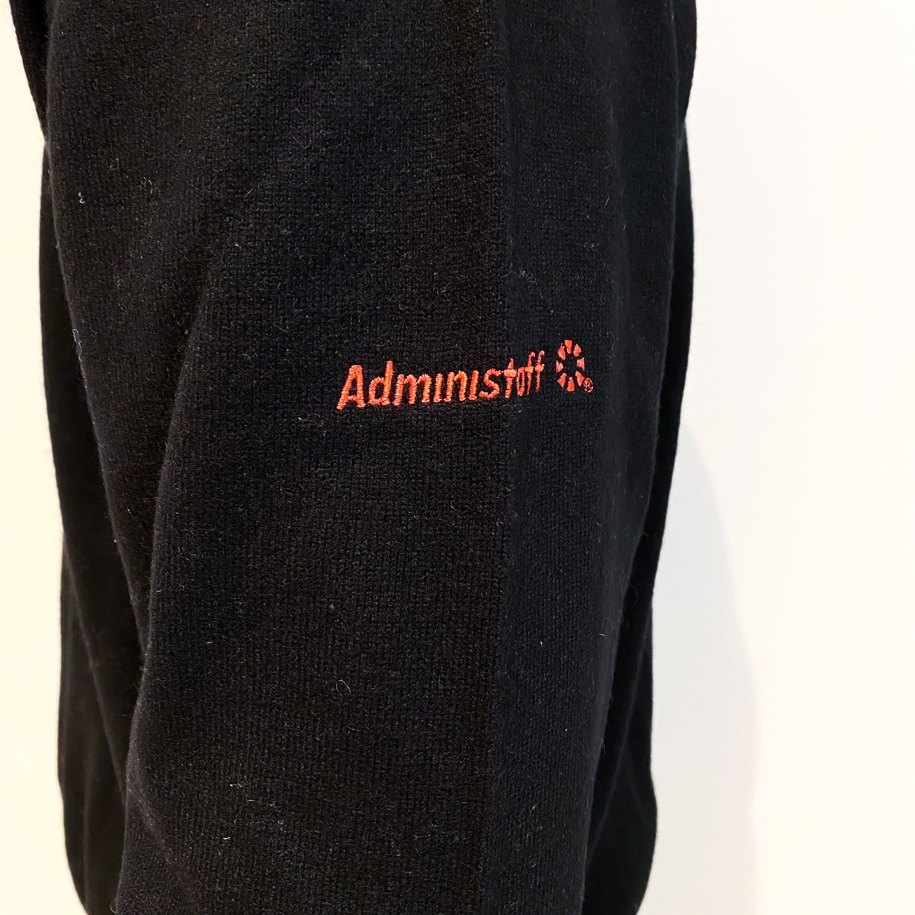 Men's Black Cashmere V-Neck Golf Jumper Extra Extra Large