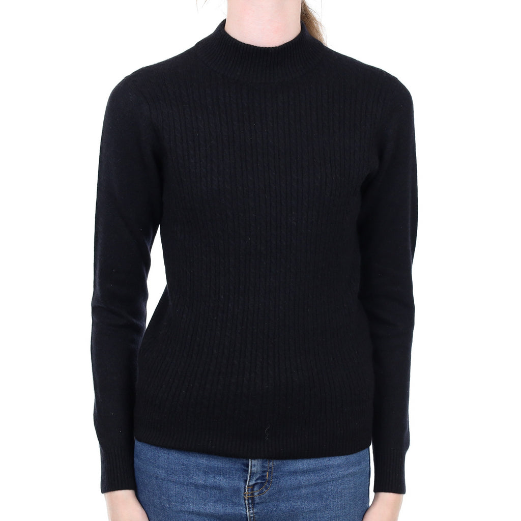 Black Cashmere Turtle Neck Jumper Extra Small