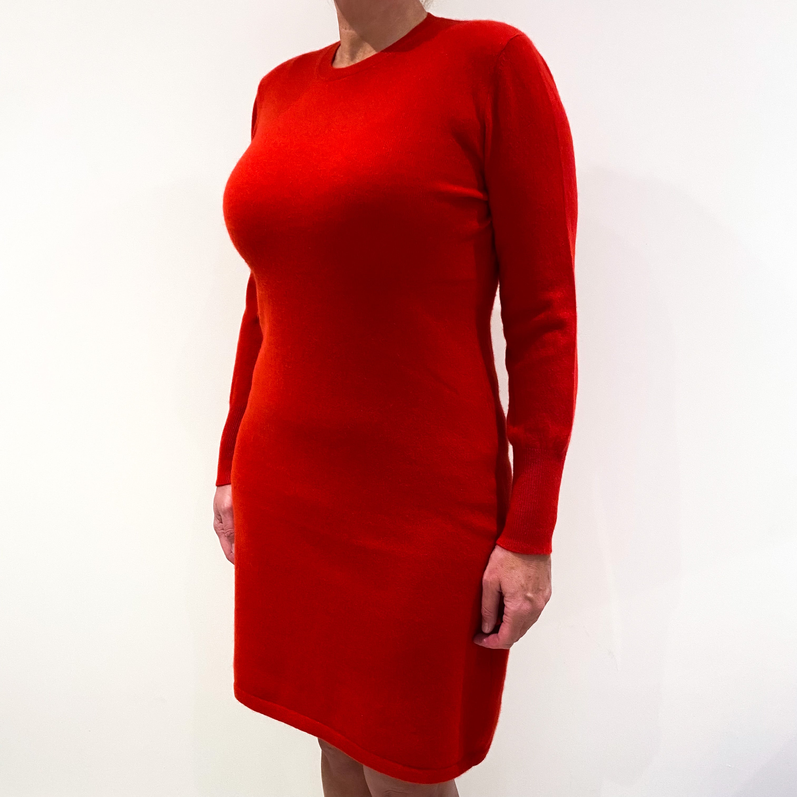 Scarlet Red Cashmere Dress Large