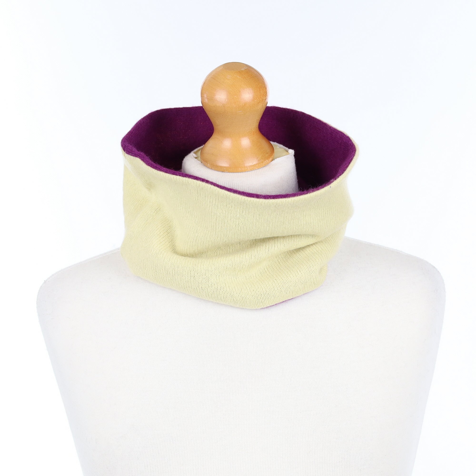 Primrose Yellow and Purple Neck Warmer