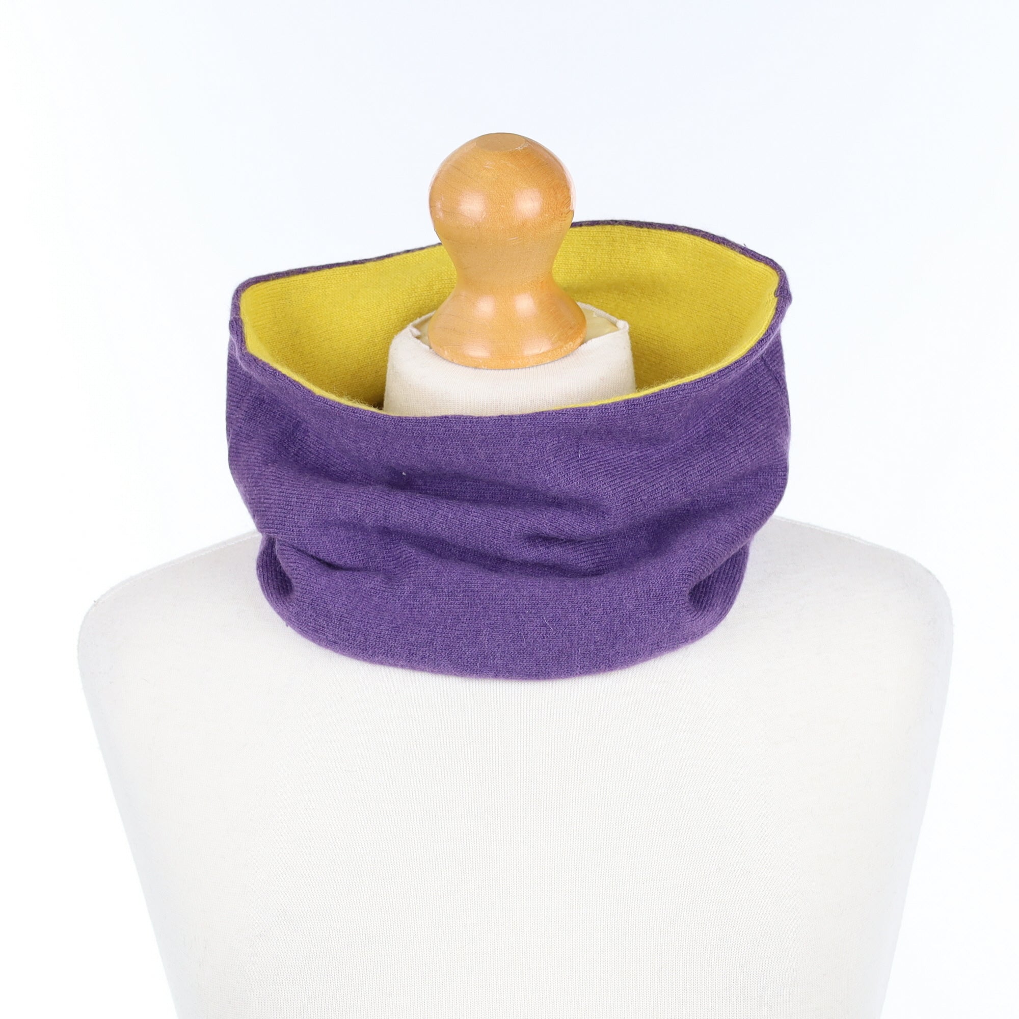 Pineapple Yellow and Purple Neck Warmer