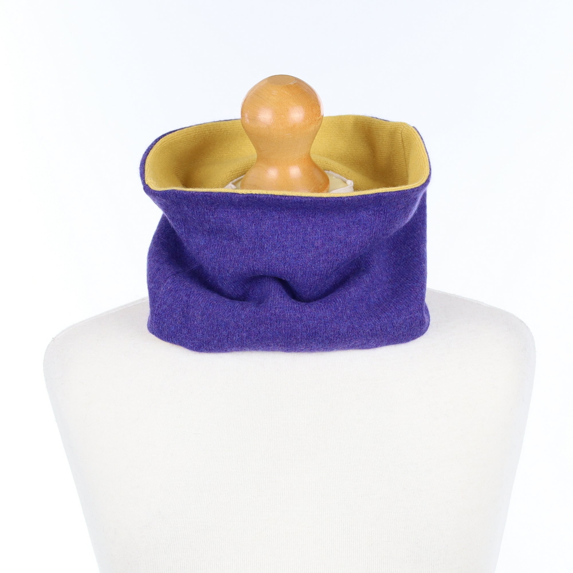 Iris Purple and Yellow Neck Warmer