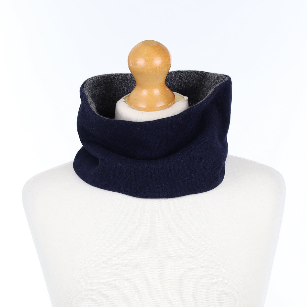 Navy Blue and Grey Marl Neck Warmer