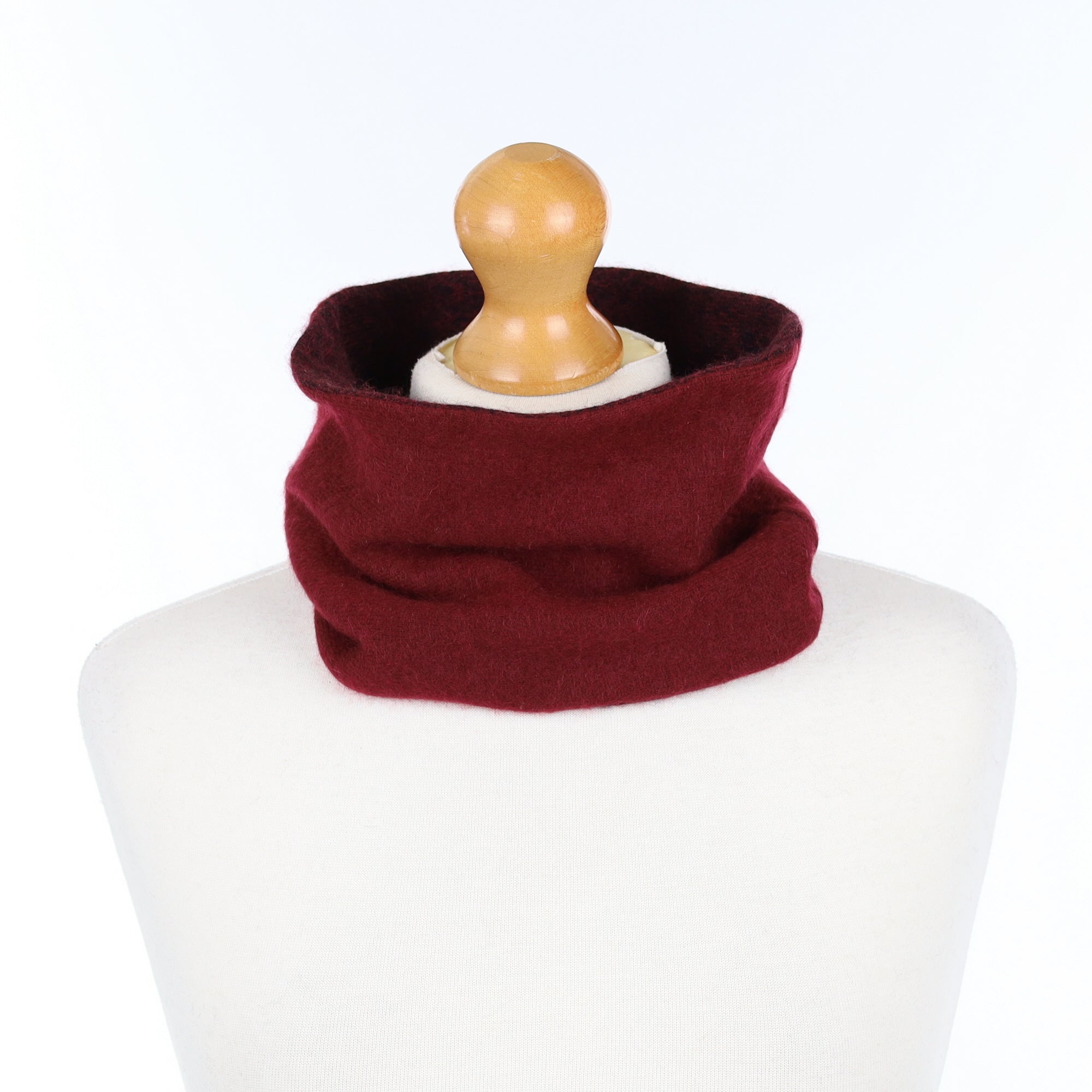 Burgundy and Mulberry Marl Neck Warmer