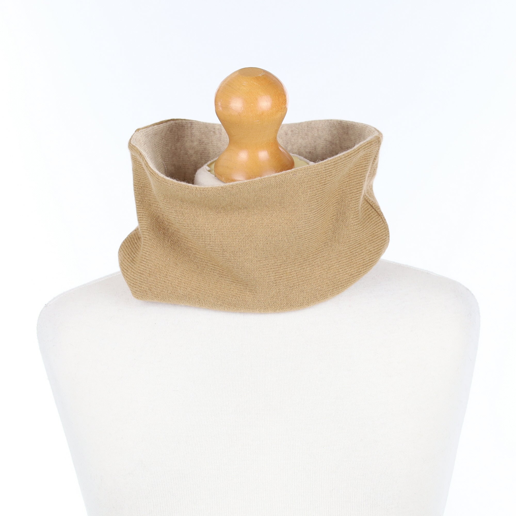 Camel Brown and Oatmeal Neck Warmer