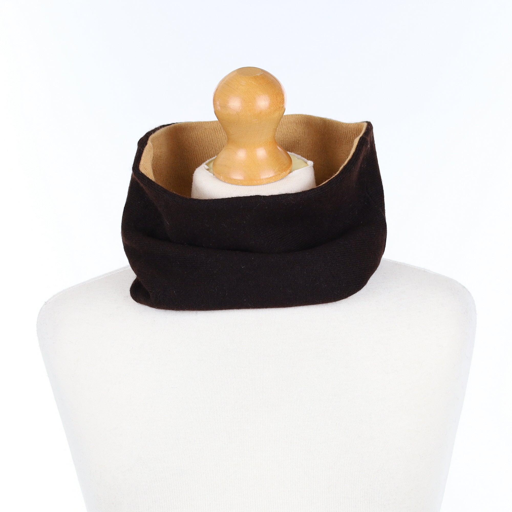 Chocolate Brown and Butterscotch Neck Warmer
