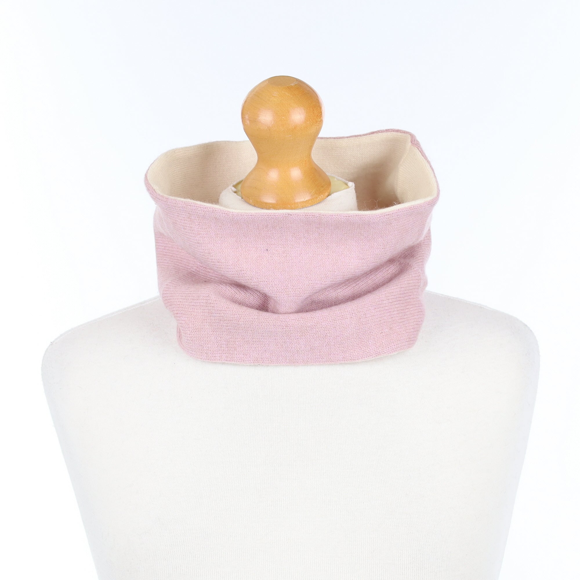 Muted Heather and Cream Neck Warmer