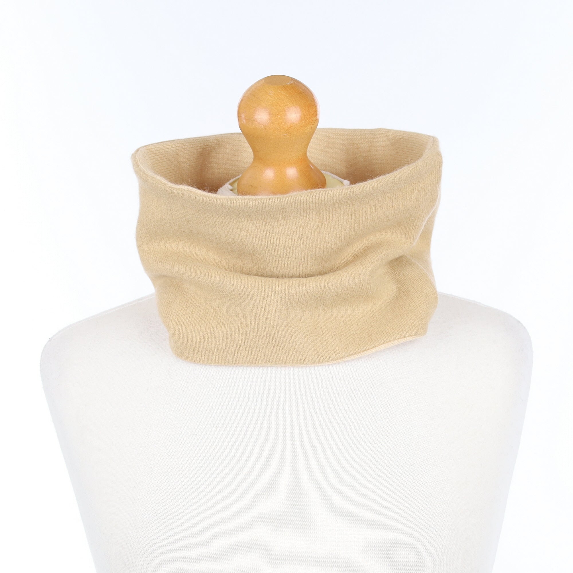 Caramel Brown and Beige Neck Warmer