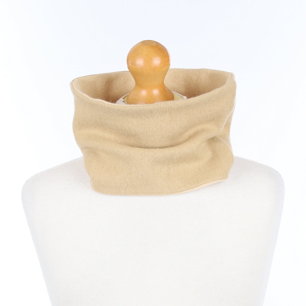Caramel Brown and Beige Neck Warmer