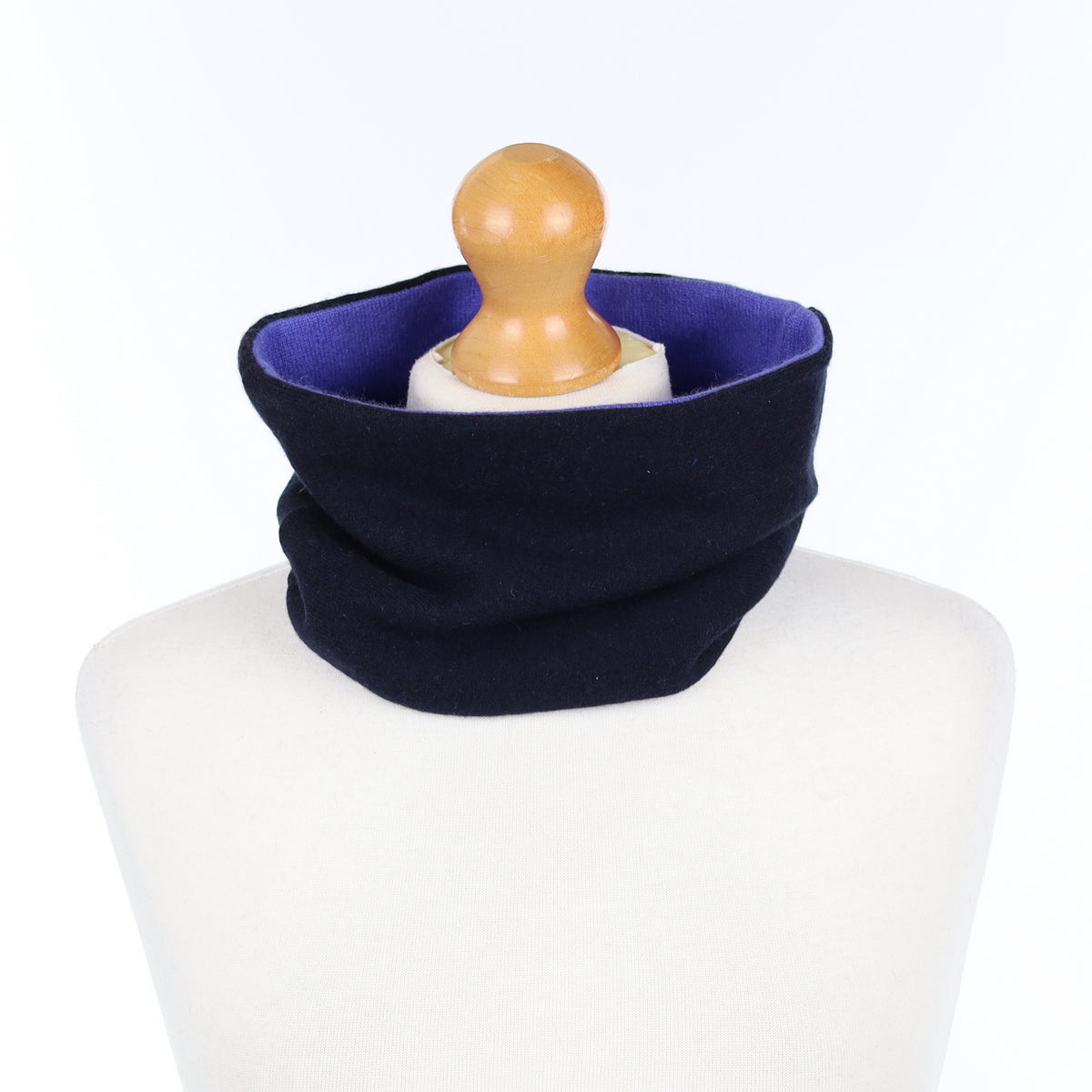 Deep Bluebell and Navy Neck Warmer