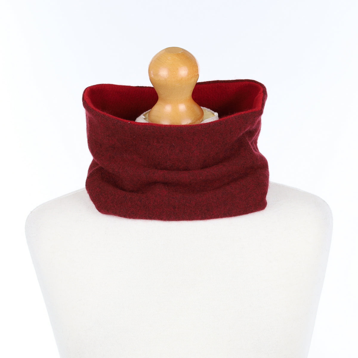 Wine and Red Marl Luxury Double Layered Snood