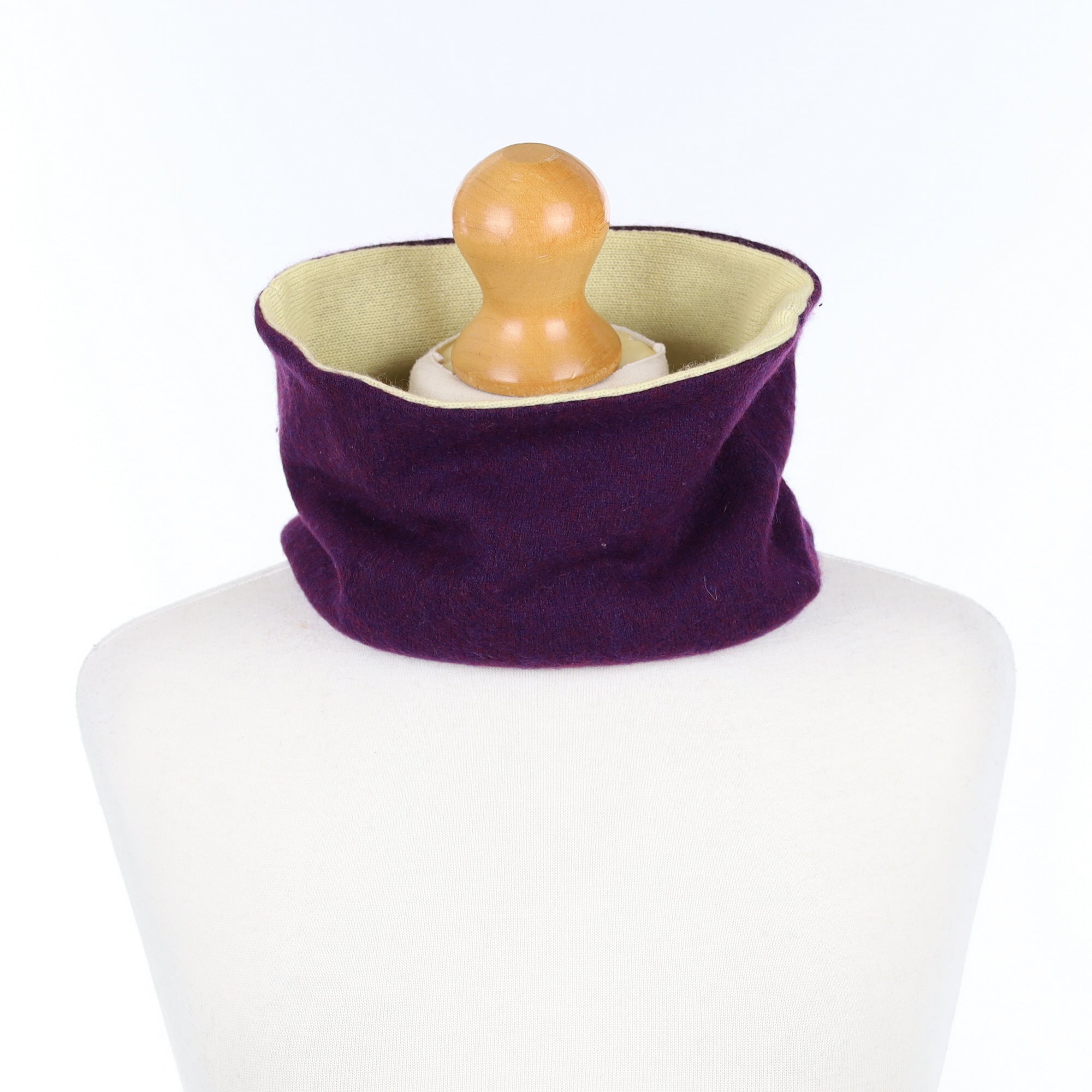 Primrose Yellow and Purple Neck Warmer