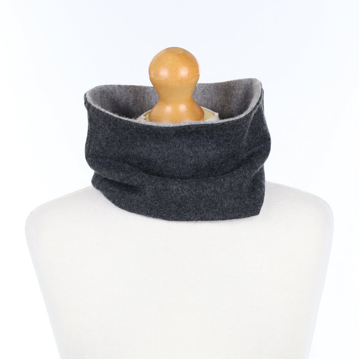 Charcoal and Ash Grey Neck Warmer