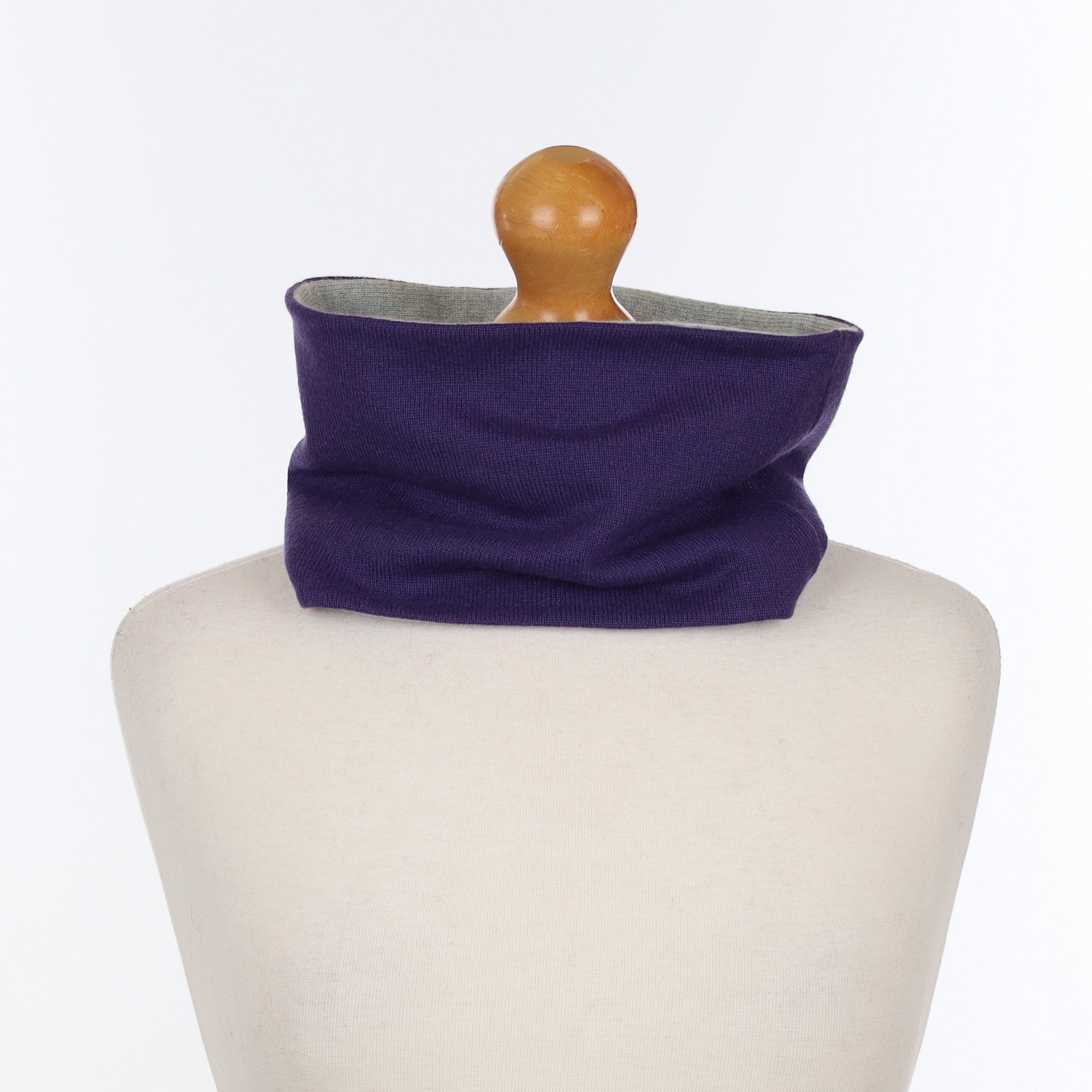 Deep Iris Purple and Blue Neck Warmer