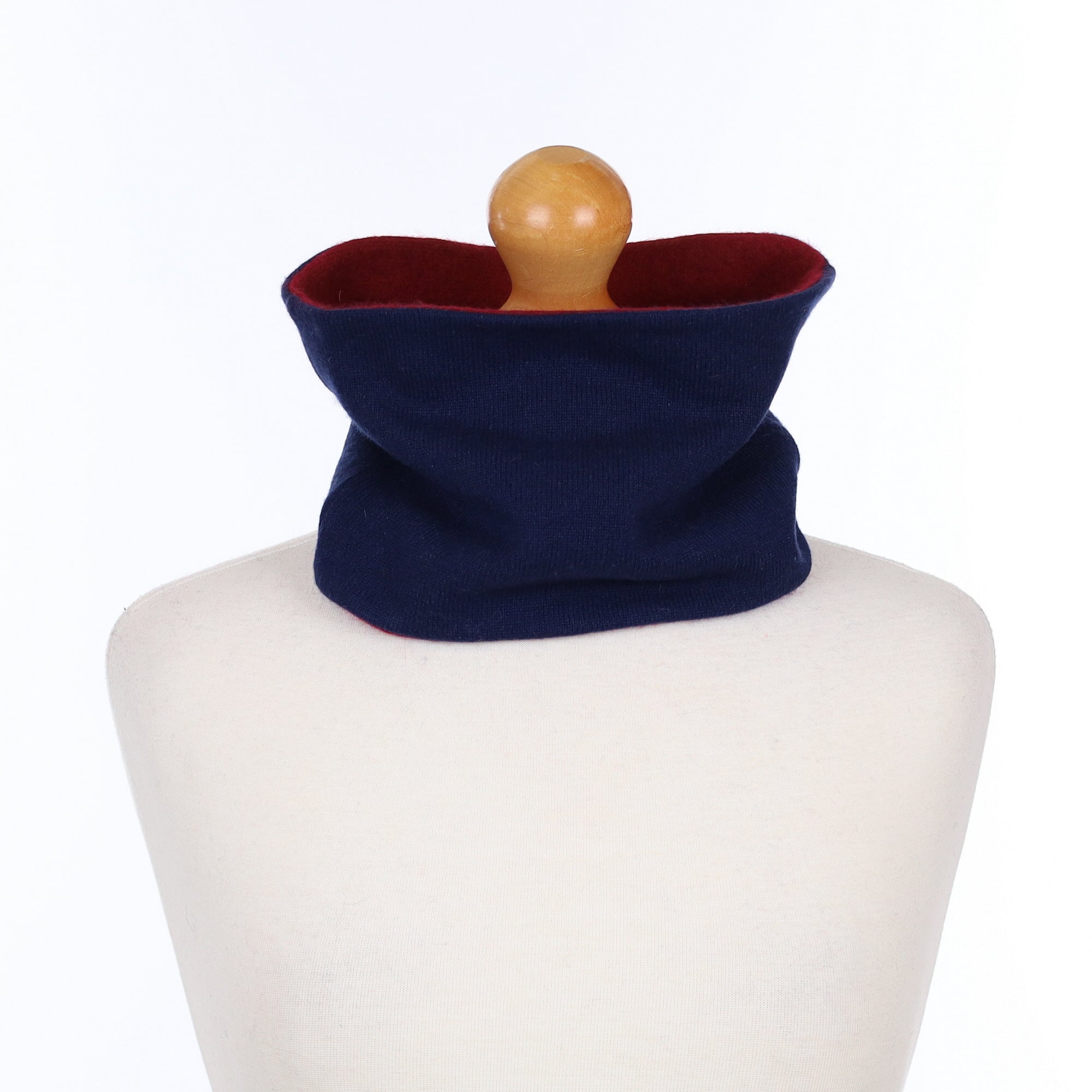Men’s Navy Blue and Crimson Red Neck Warmer