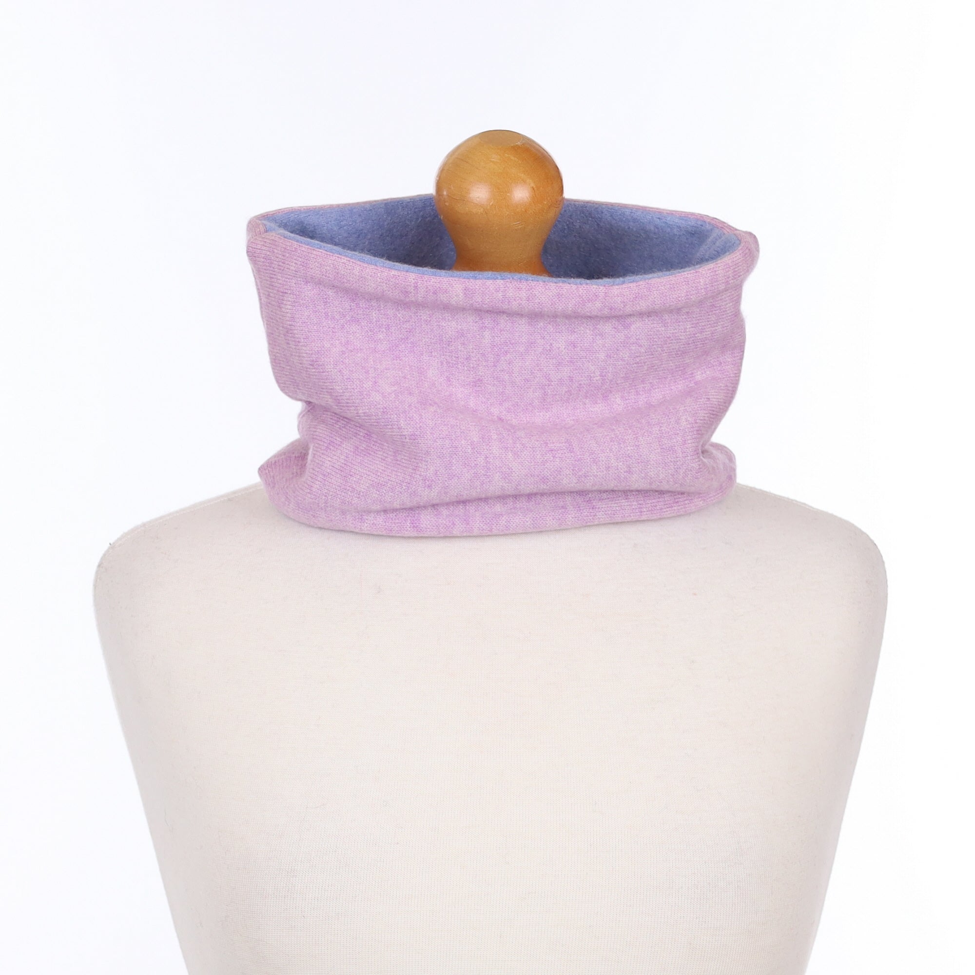 Lavender Purple and Blue Neck Warmer