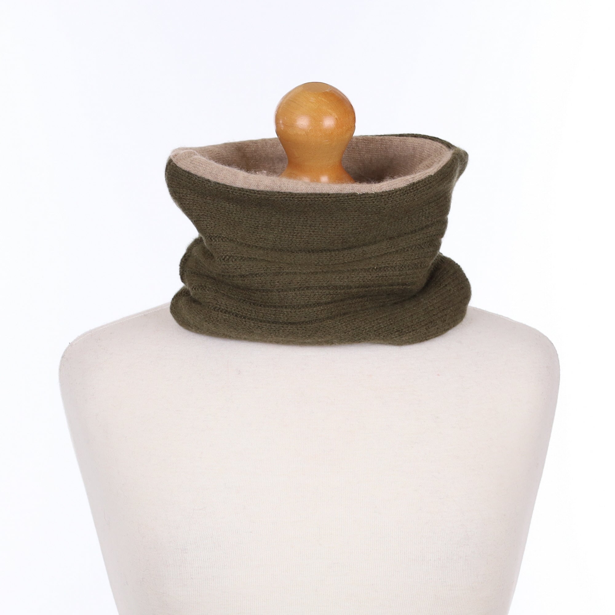 Khaki and Mocha Neck Warmer