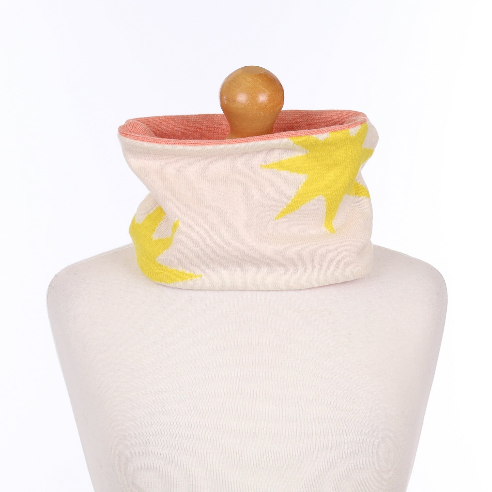 Yellow Star and Orange Soda Neck Warmer