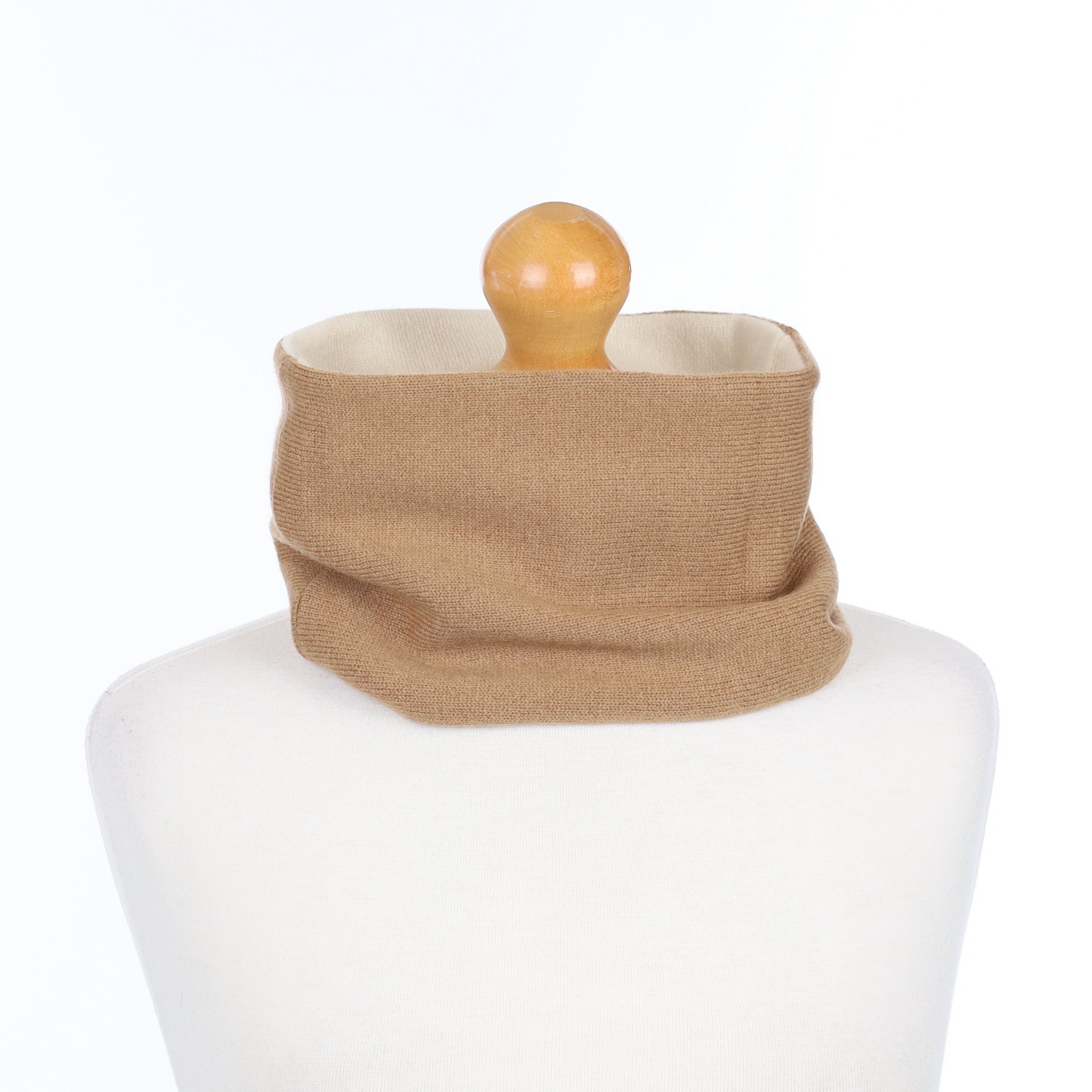 Camel and Cream Neck Warmer