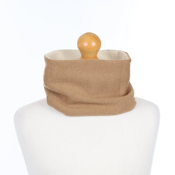 Men’s Camel and Cream Neck Warmer