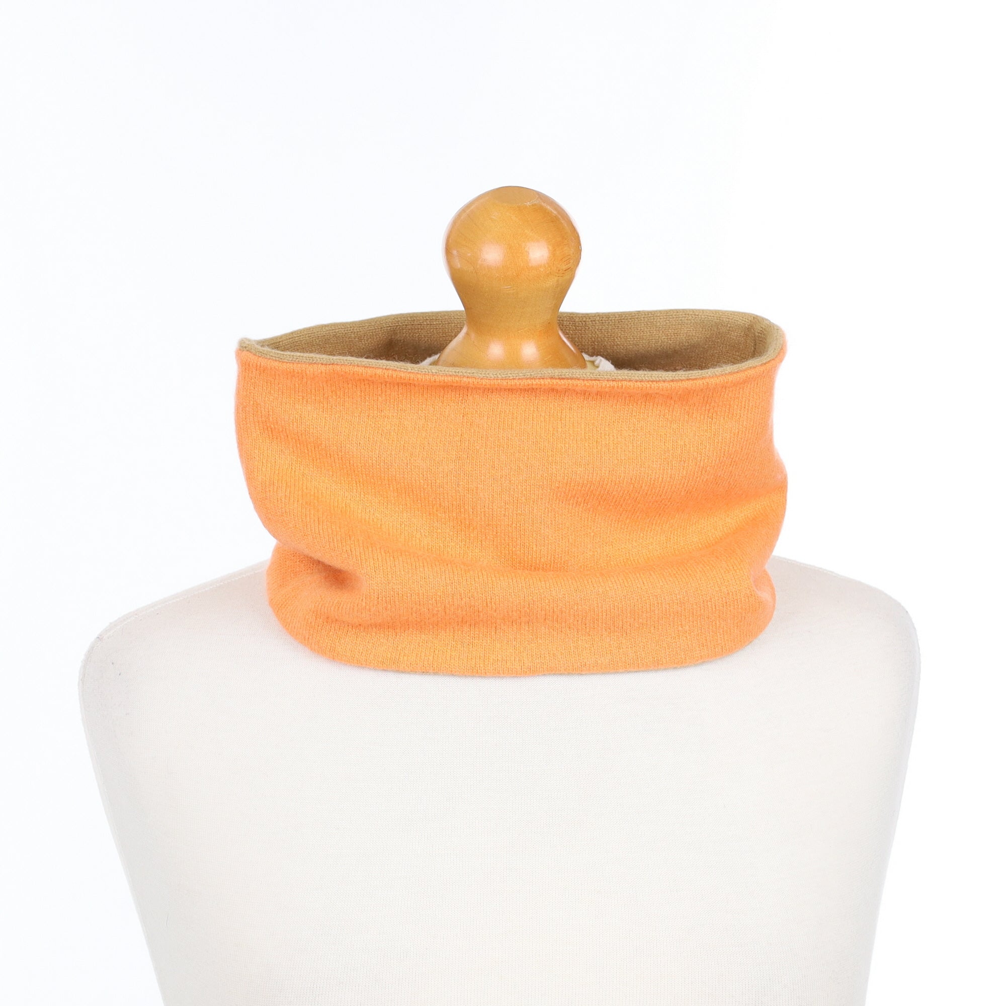 Light Orange and Camel Neck Warmer