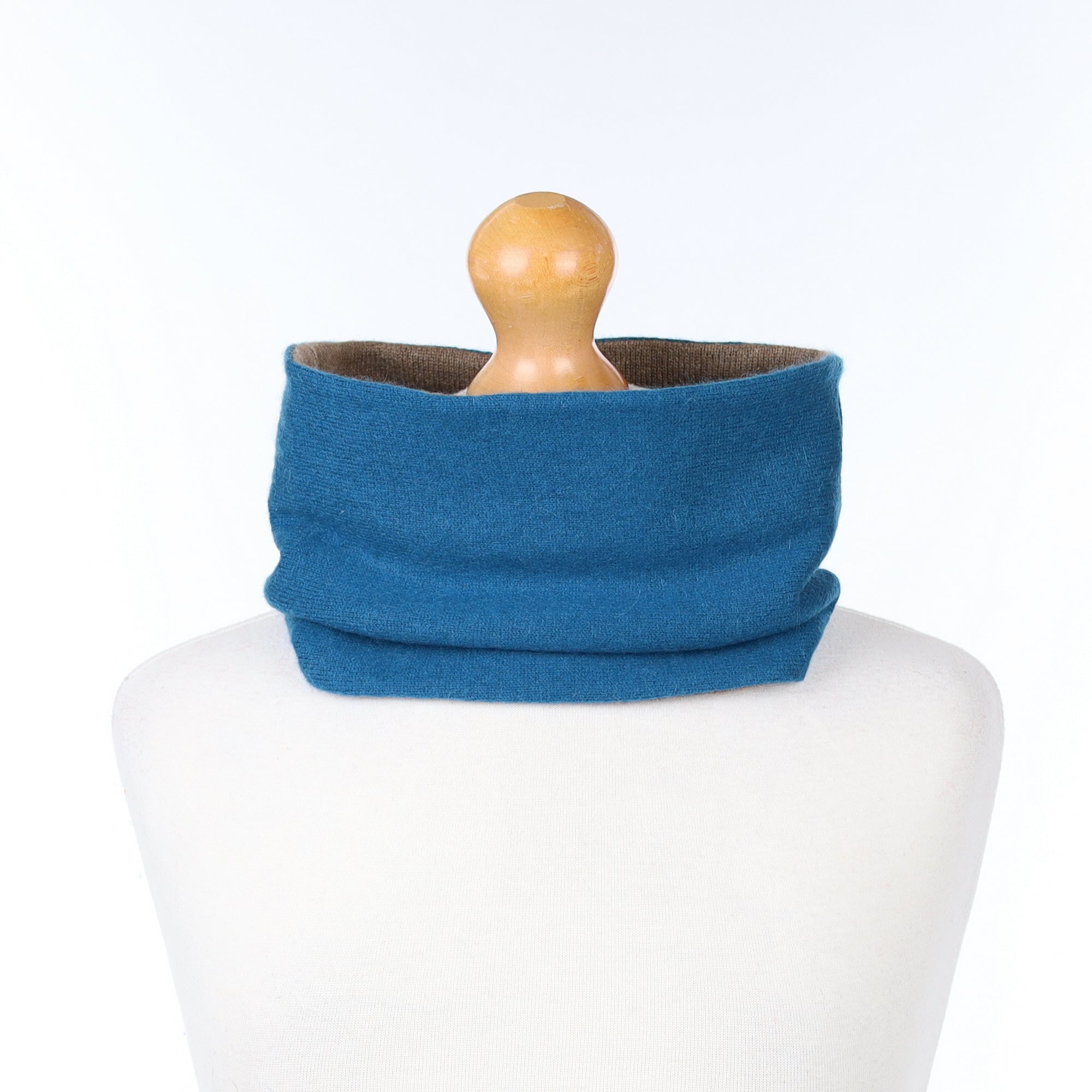 Teal and Mocha Neck Warmer
