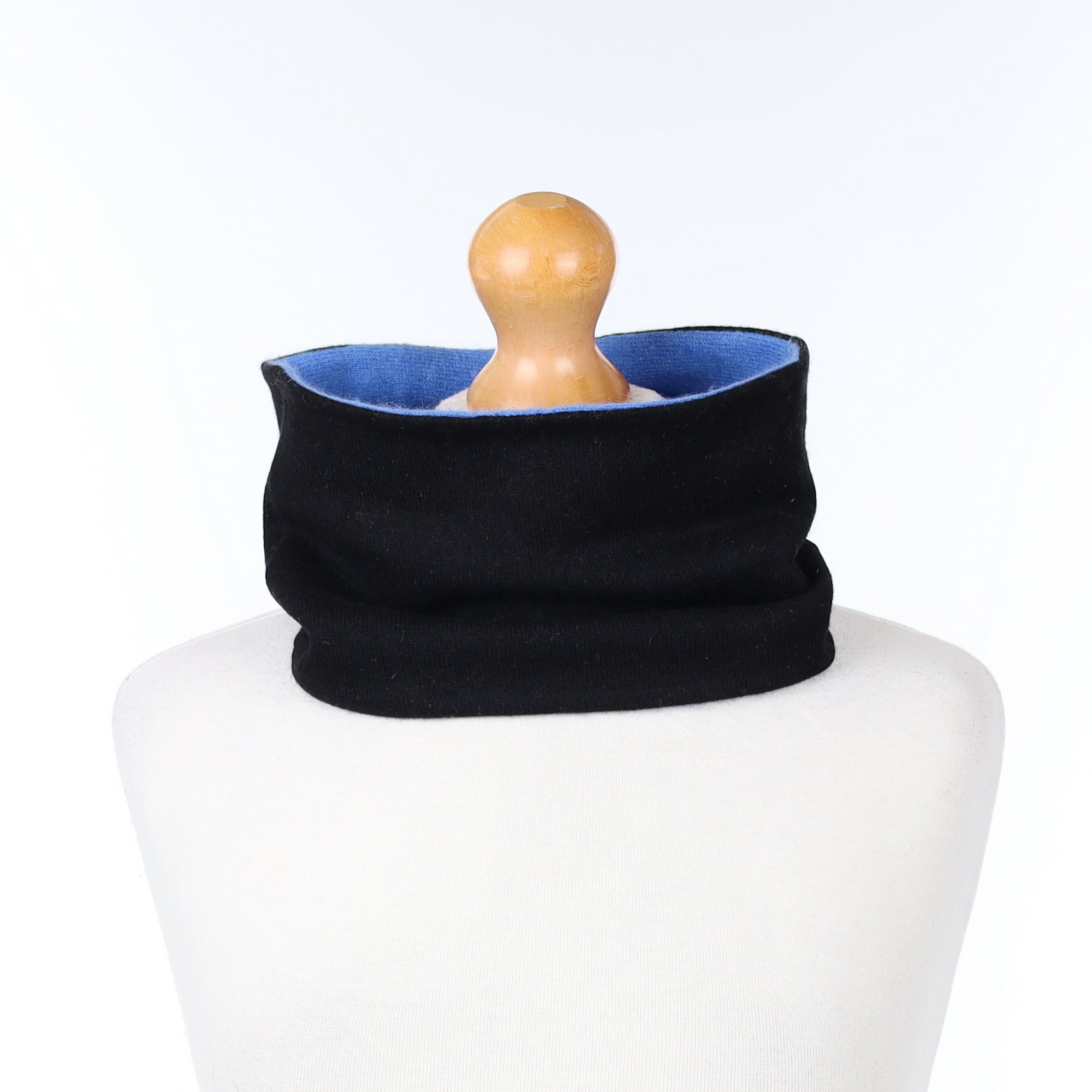 Black and Tanzanite Neck Warmer