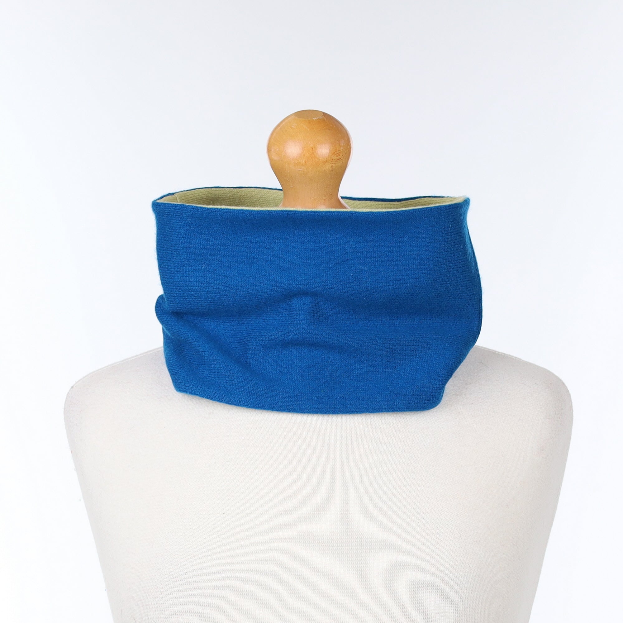 Teal and Pale Green Neck Warmer