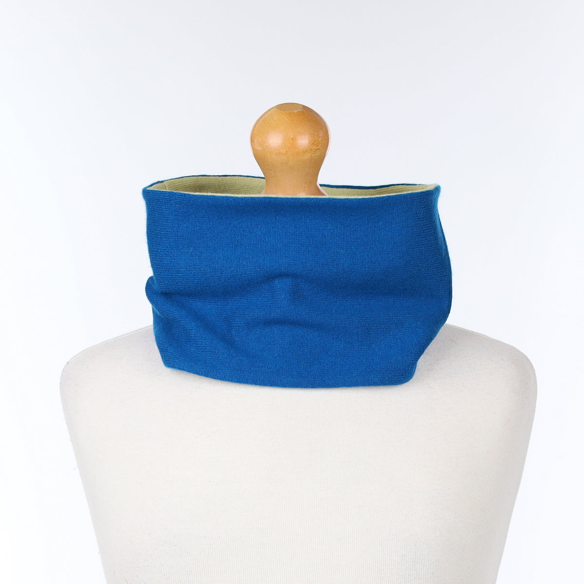 Teal and Pale Green Neck Warmer