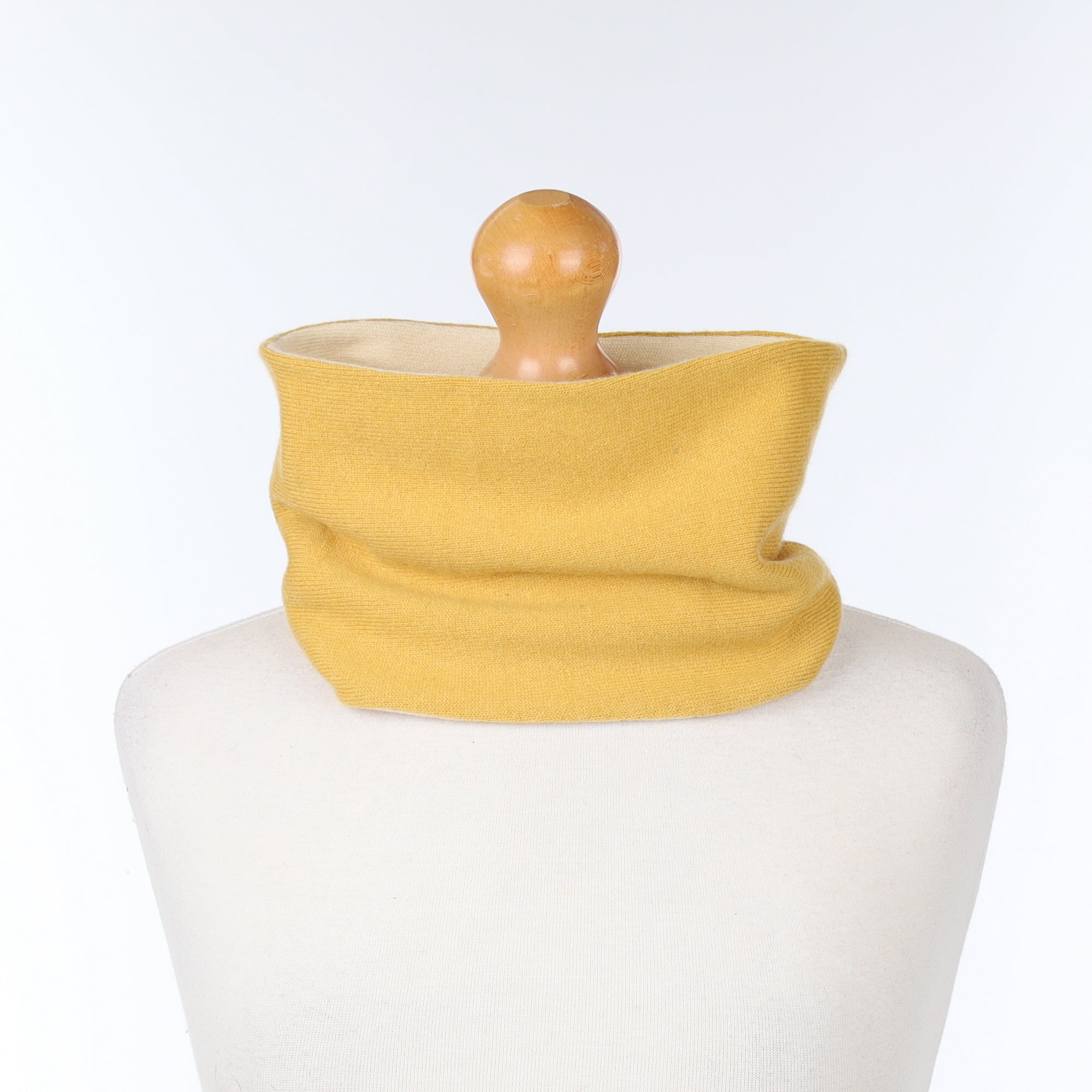 Mustard and Ivory Neck Warmer