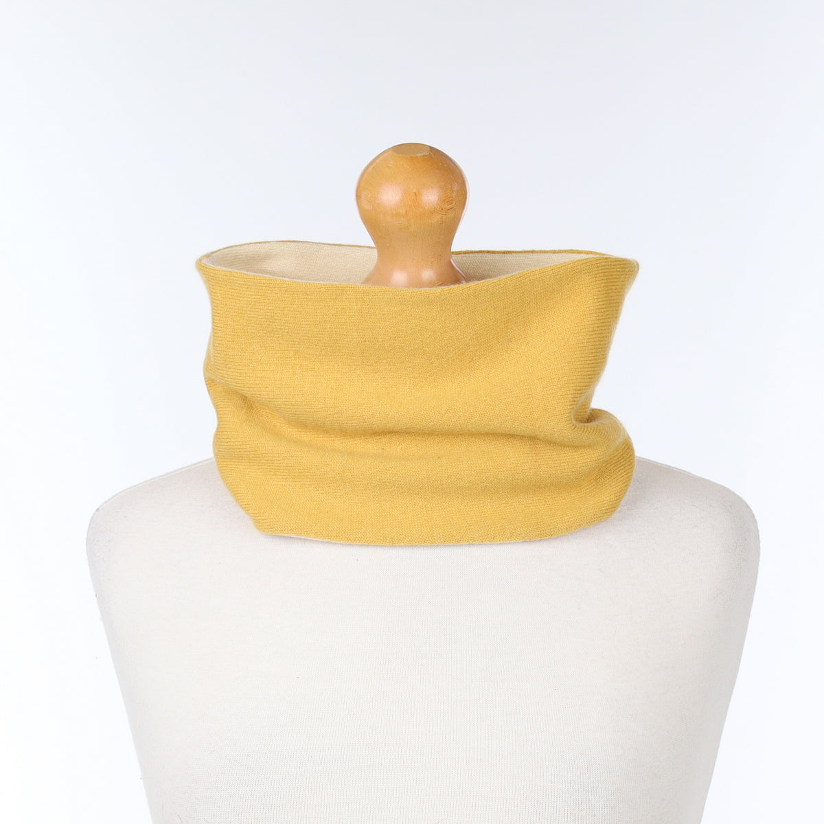 Mustard and Ivory Neck Warmer