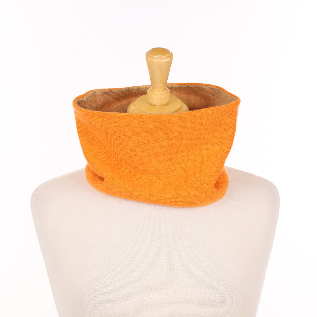 Sunset Orange and Brown Neck Warmer
